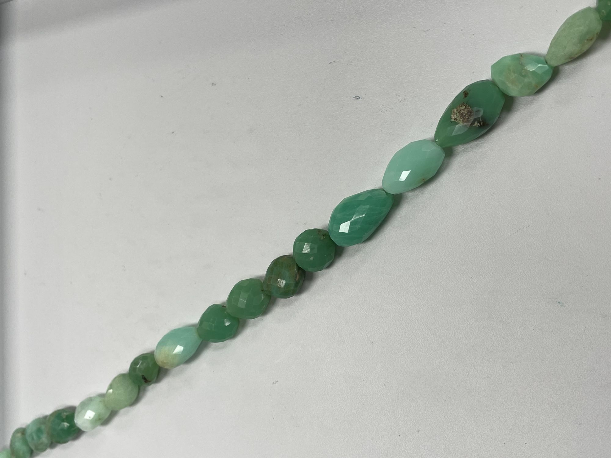 Green Chrysoprase Nugget Faceted