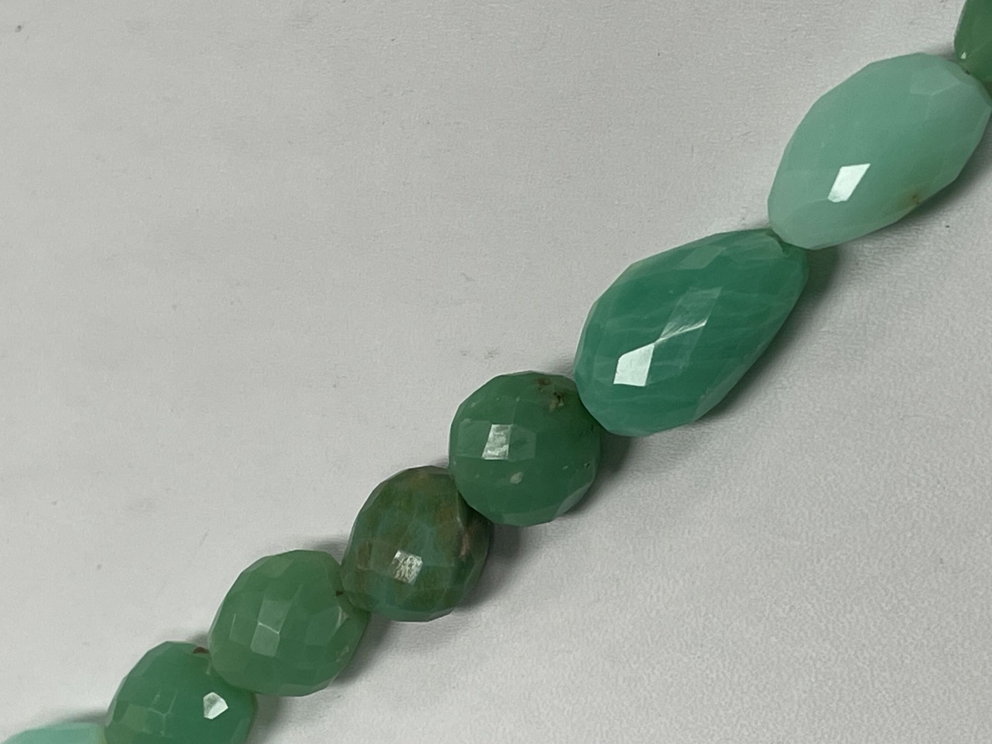 Green Chrysoprase Nugget Faceted