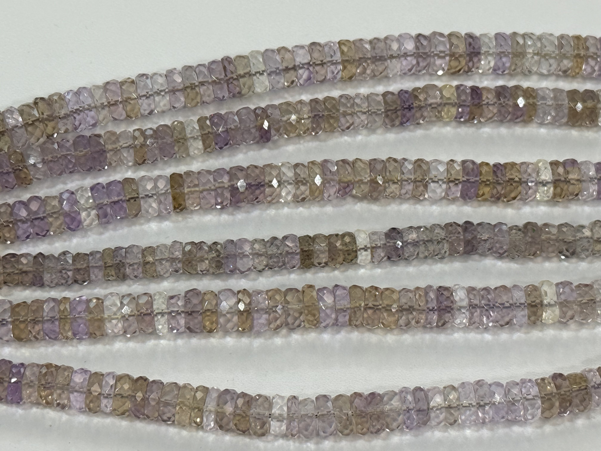 Shaded Ametrine Rondelle Faceted