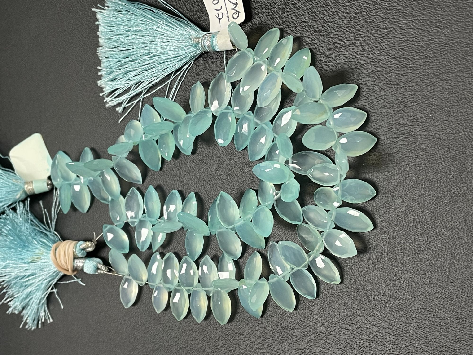 Aqua Chalcedony Marquise Faceted