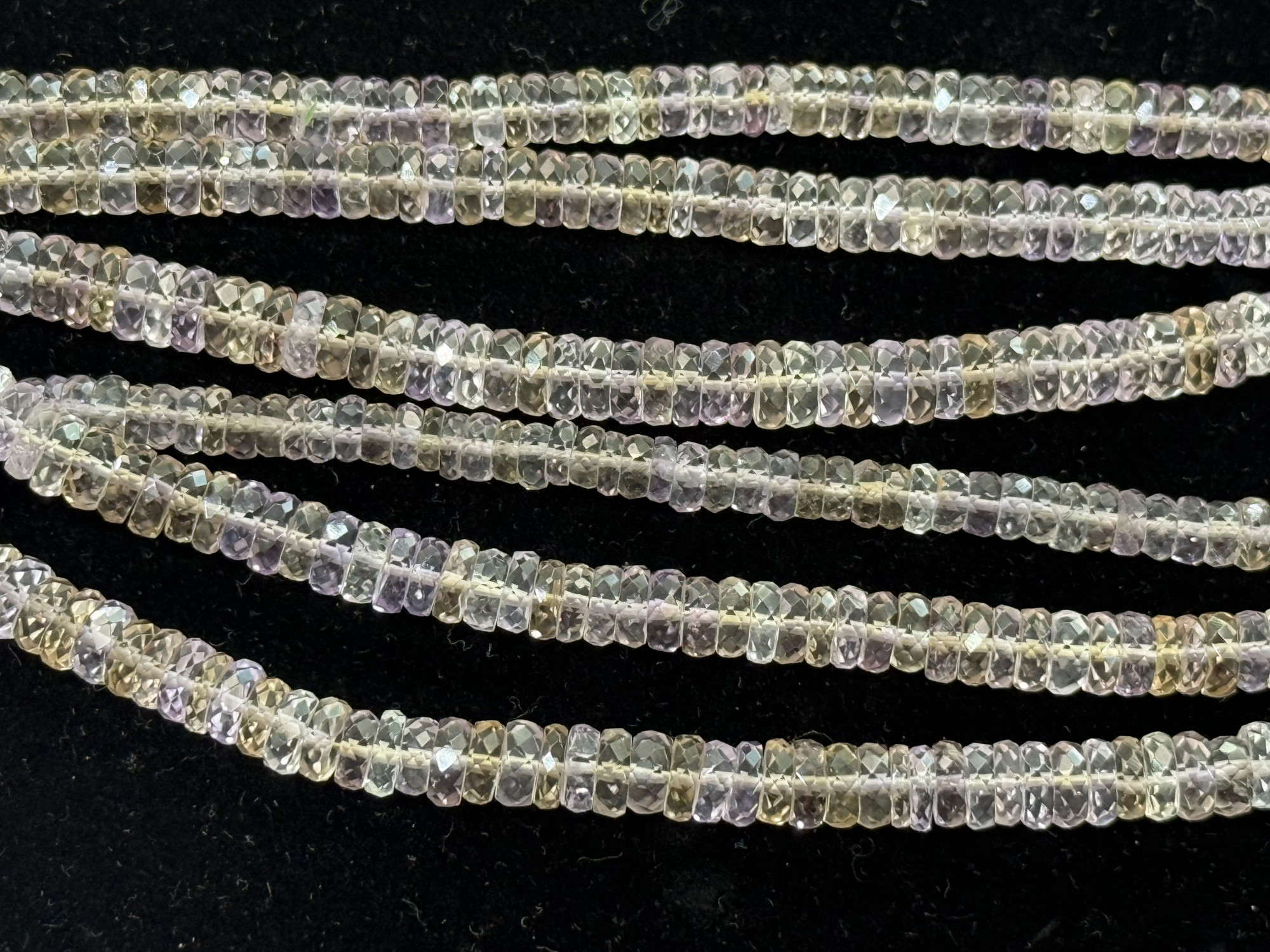 Shaded Ametrine Rondelle Faceted