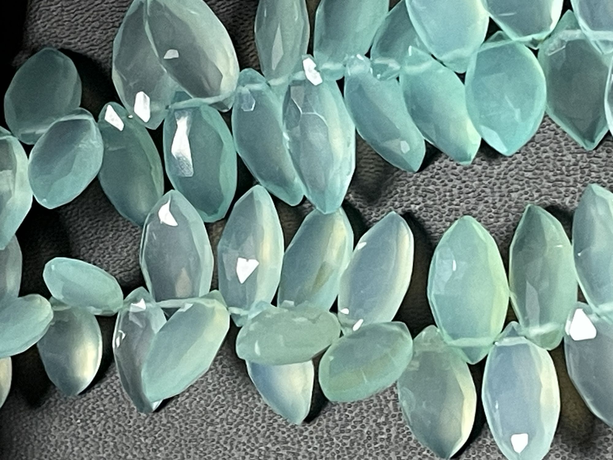 Aqua Chalcedony Marquise Faceted