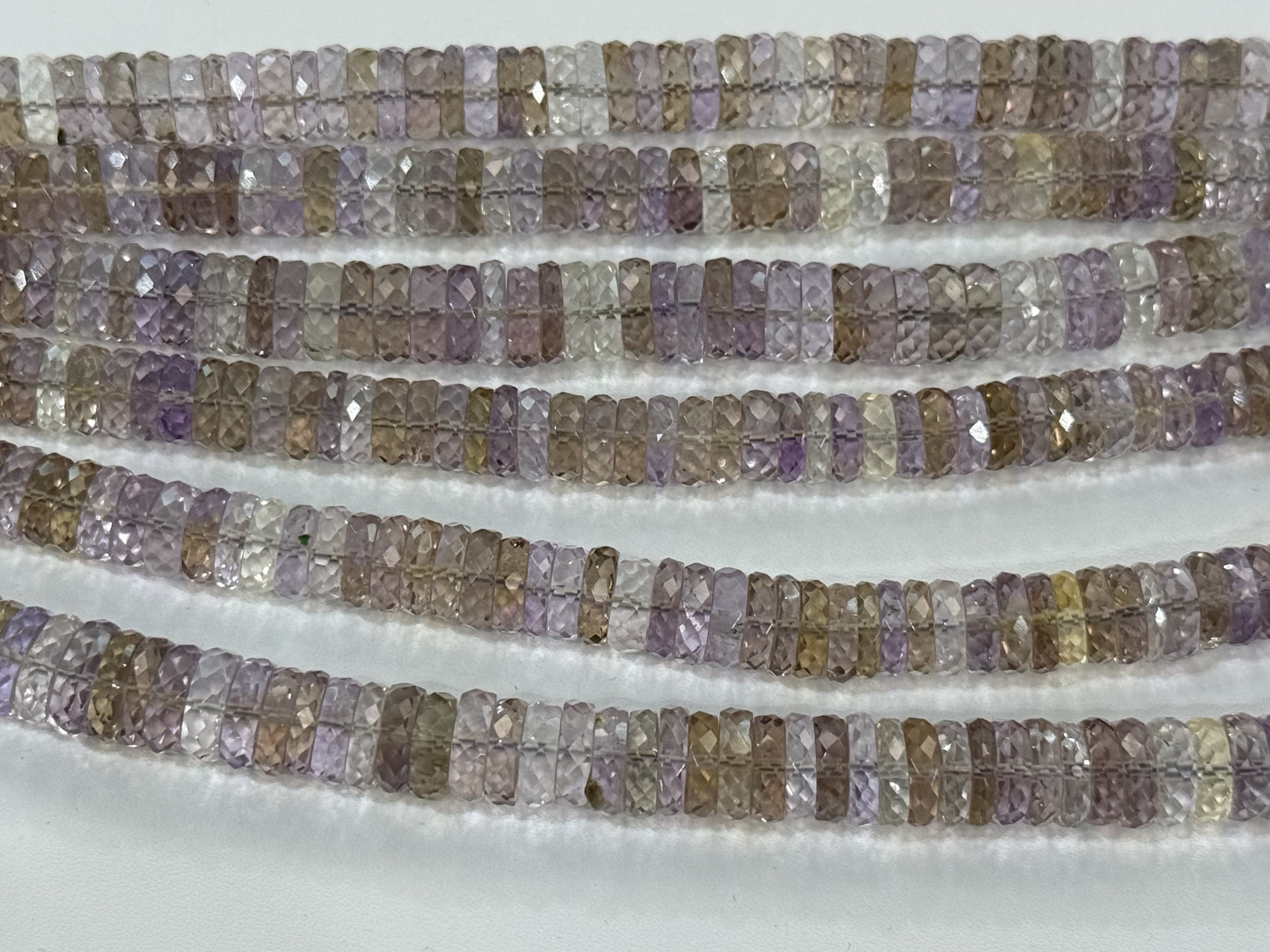 Shaded Ametrine Rondelle Faceted