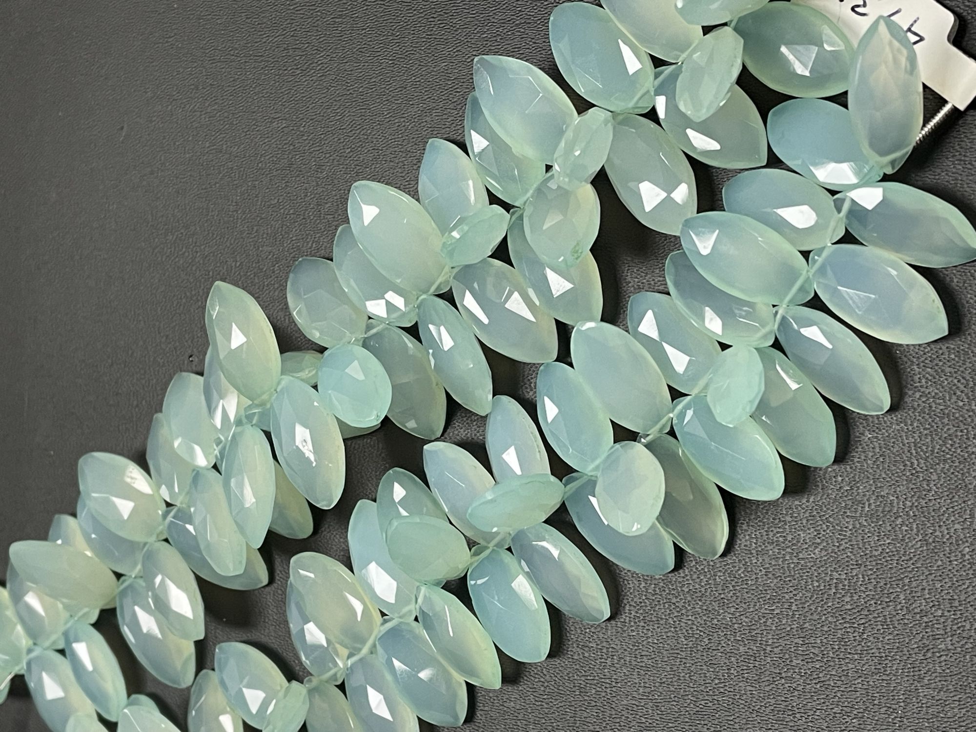Aqua Chalcedony Marquise Faceted