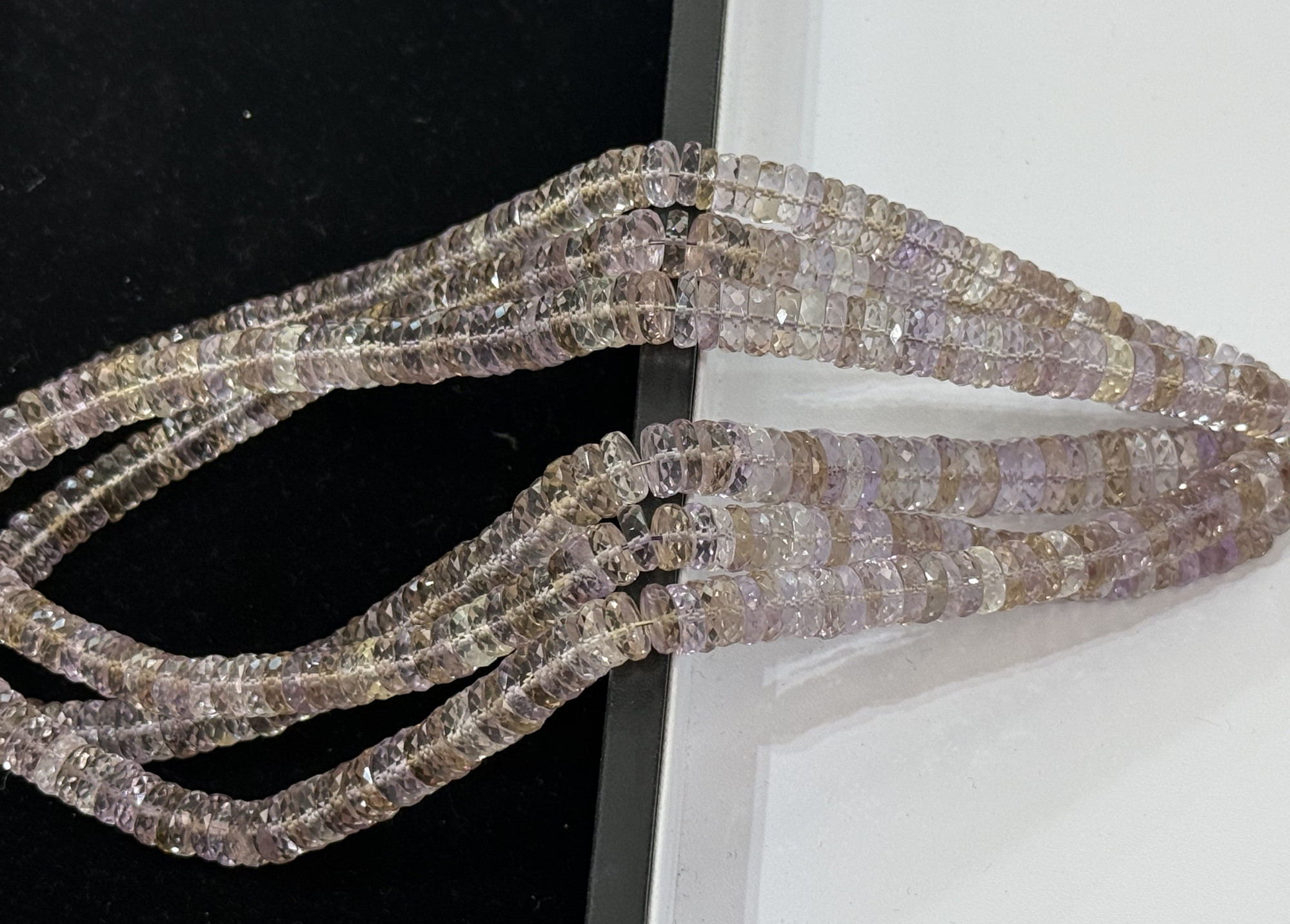 Shaded Ametrine Rondelle Faceted