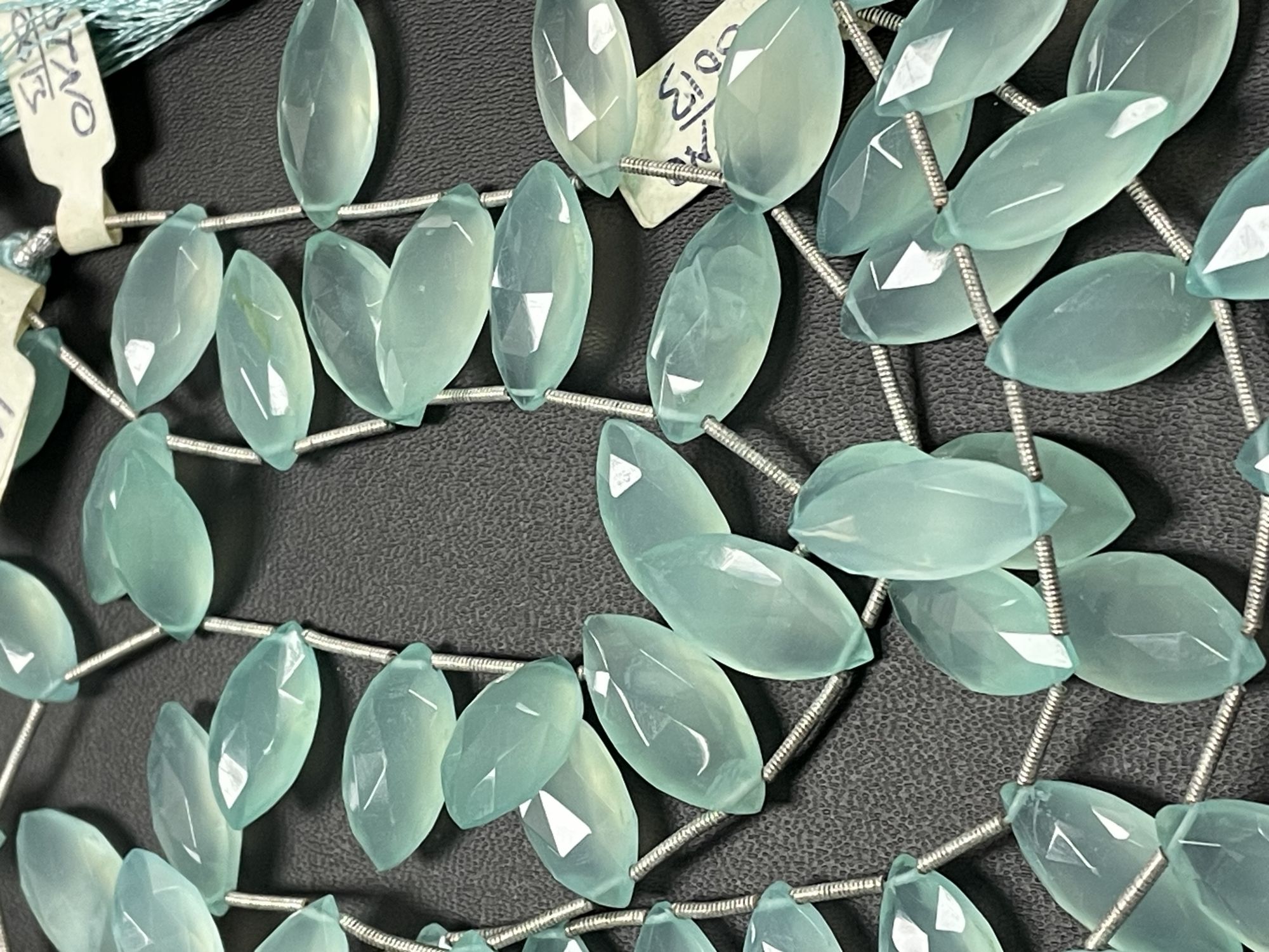 Aqua Chalcedony Marquise Faceted