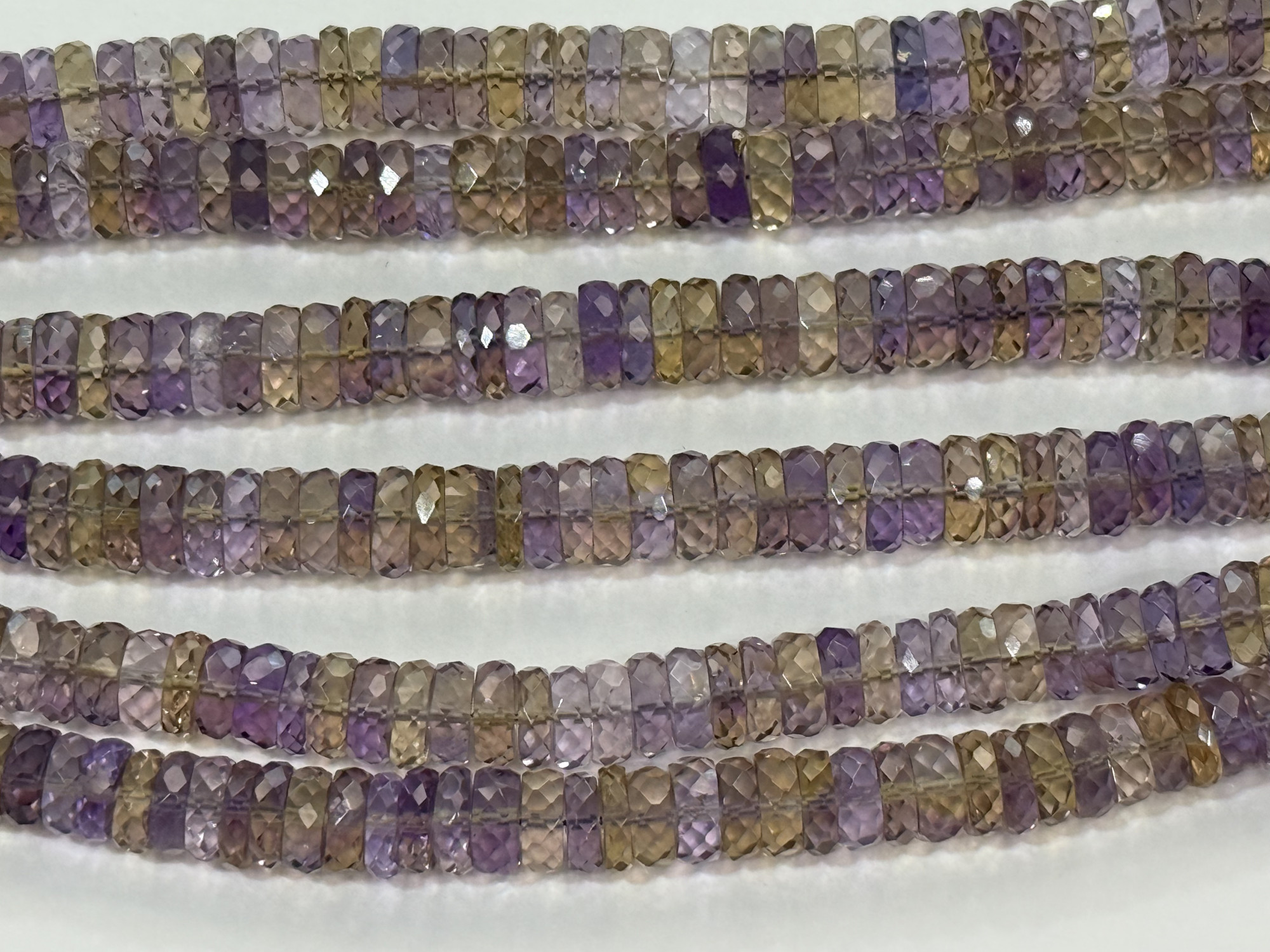Shaded Ametrine Rondelle Faceted