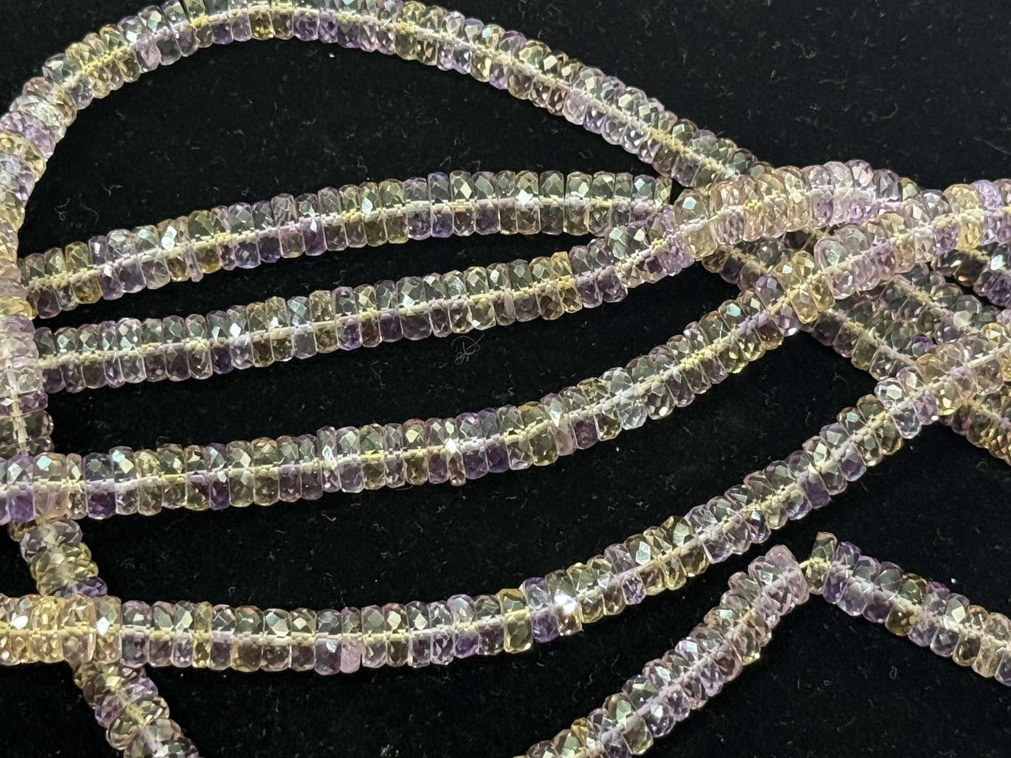 Shaded Ametrine Rondelle Faceted