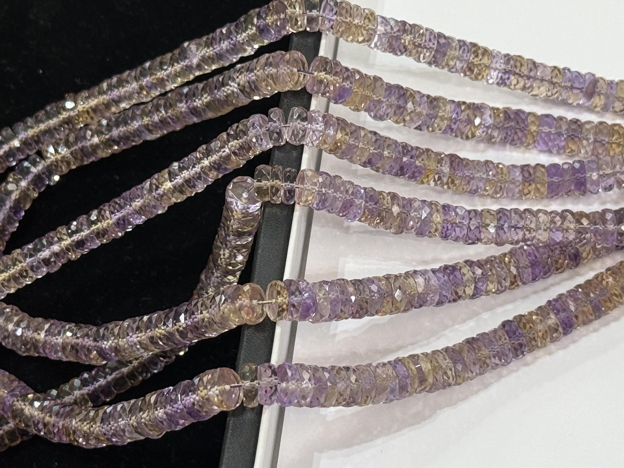 Shaded Ametrine Rondelle Faceted