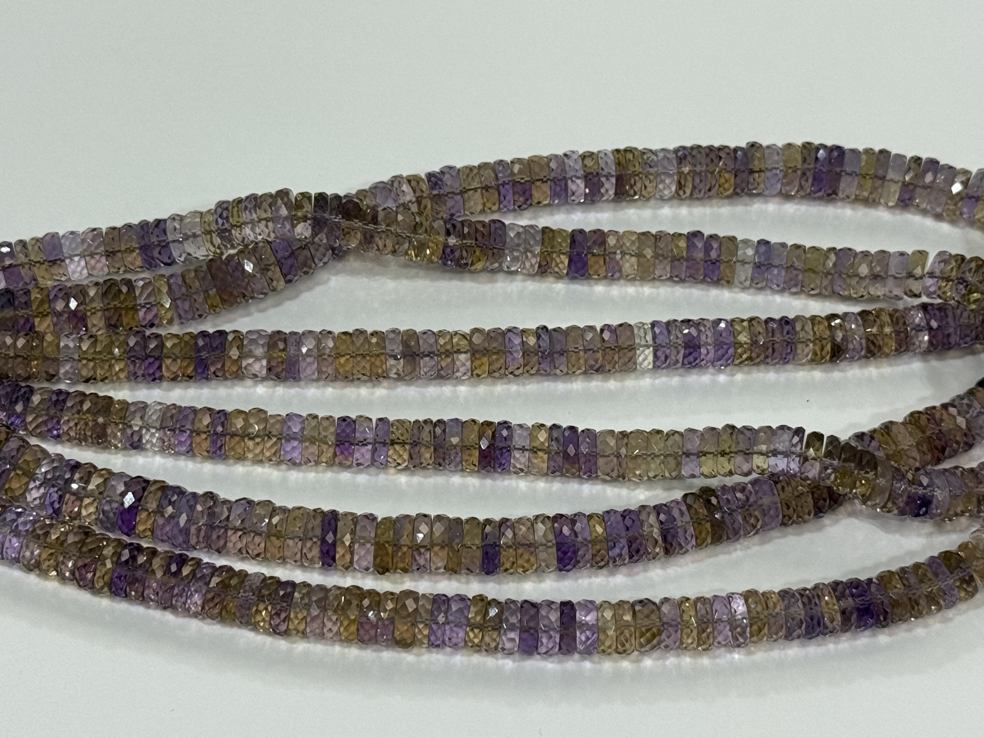 Shaded Ametrine Rondelle Faceted