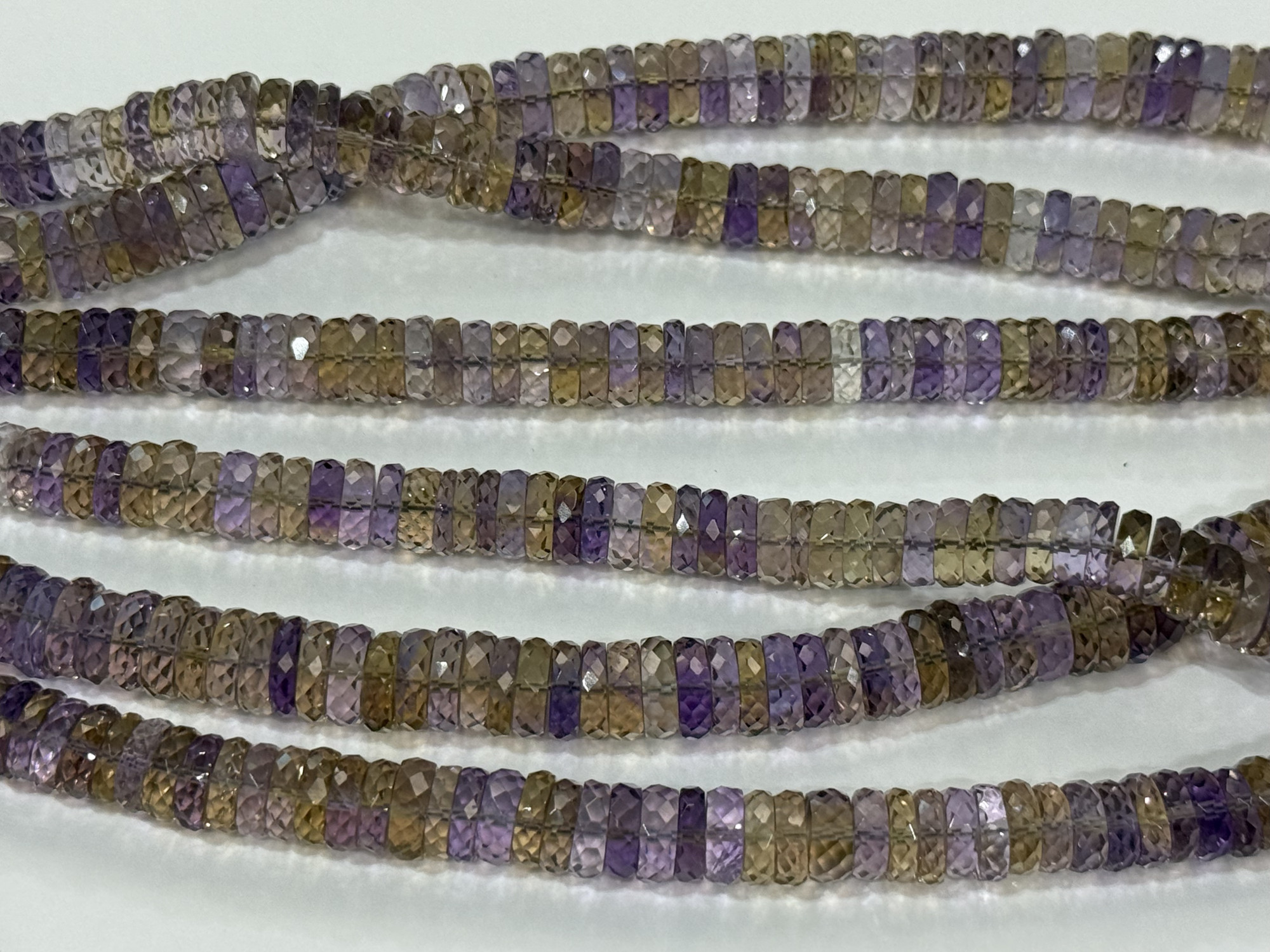 Shaded Ametrine Rondelle Faceted