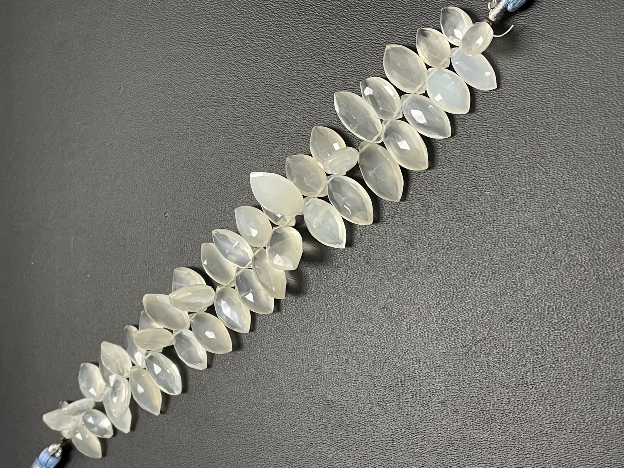 White Chalcedony Marquise Faceted