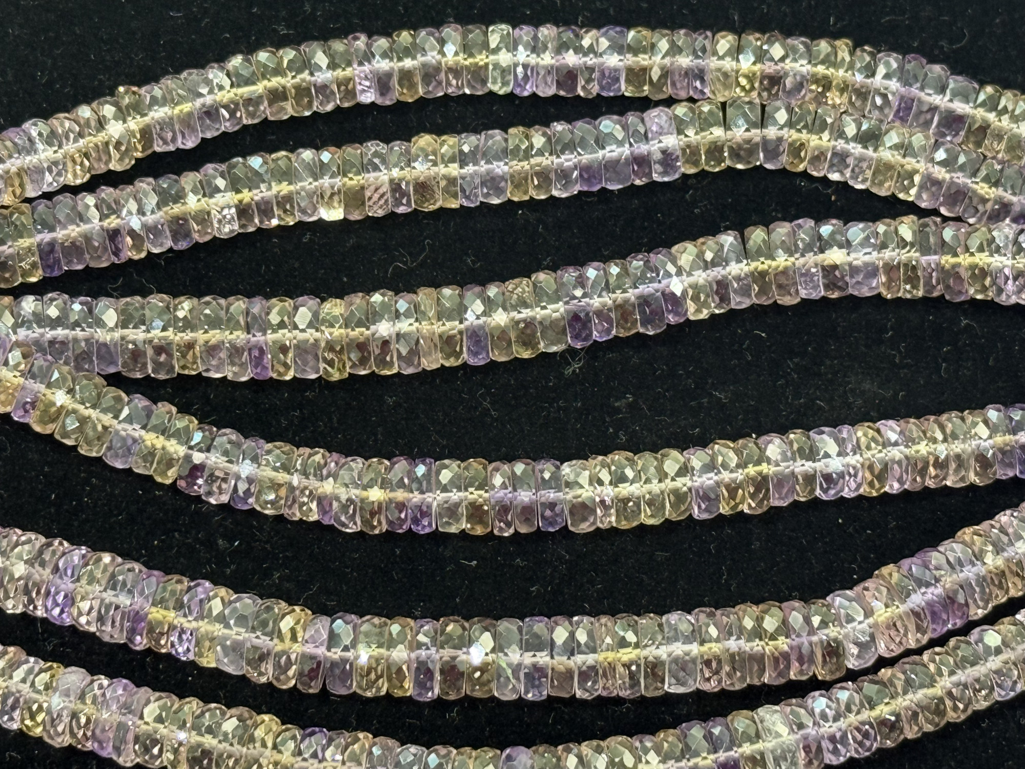 Shaded Ametrine Rondelle Faceted