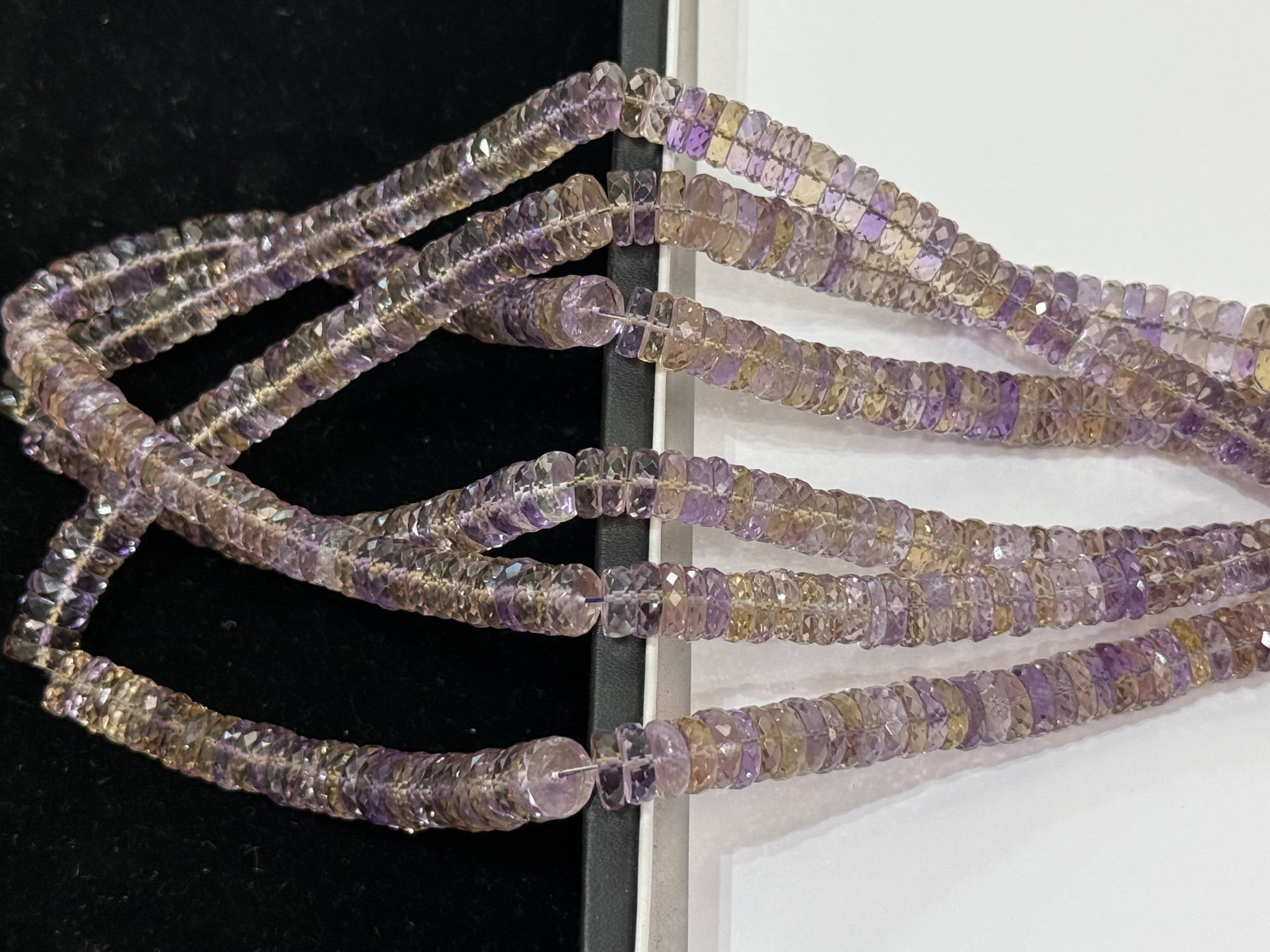 Shaded Ametrine Rondelle Faceted