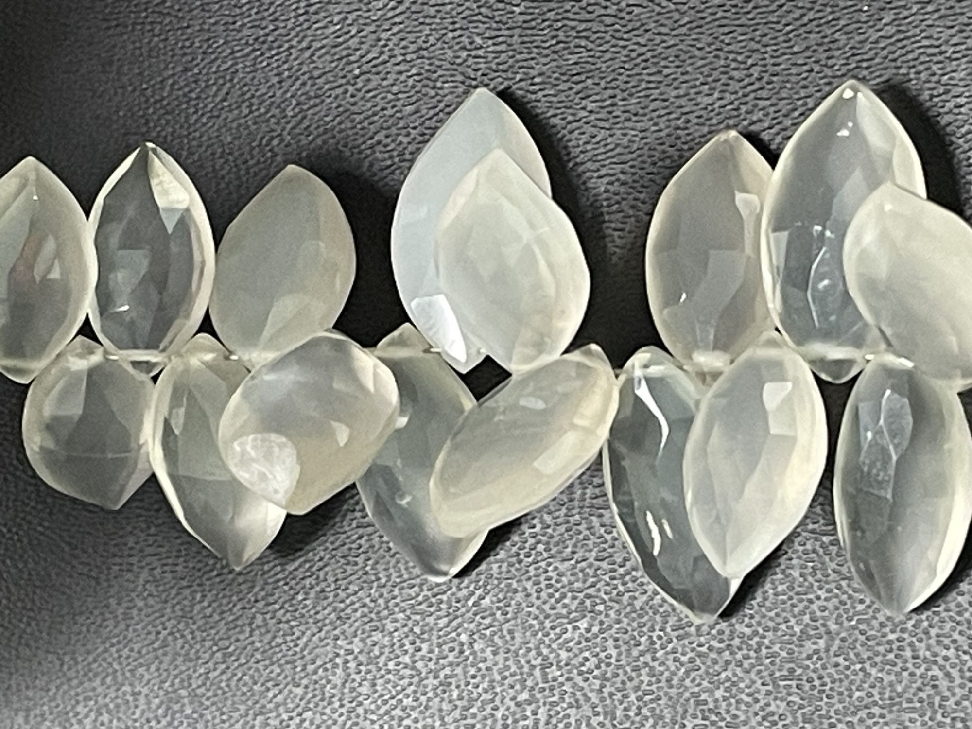 White Chalcedony Marquise Faceted