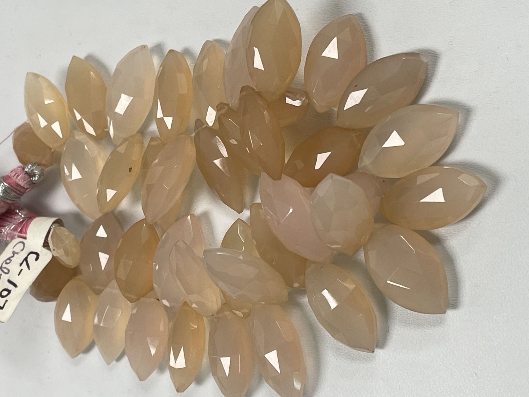 Pink Chalcedony Marquise Faceted