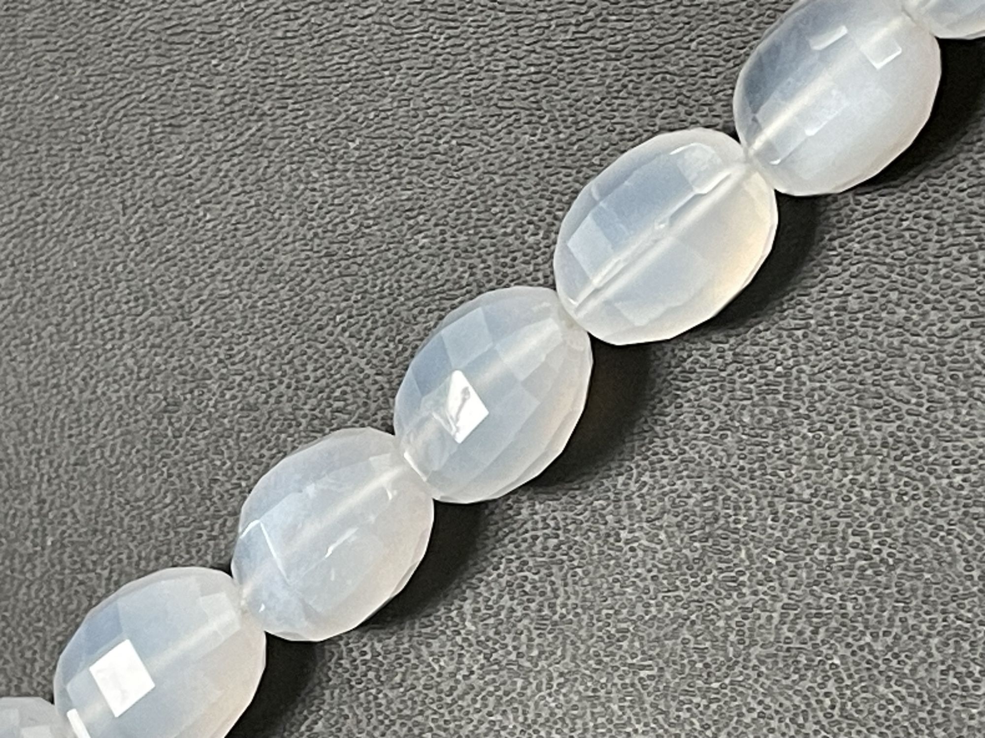 Blue Chalcedony Barrel Faceted