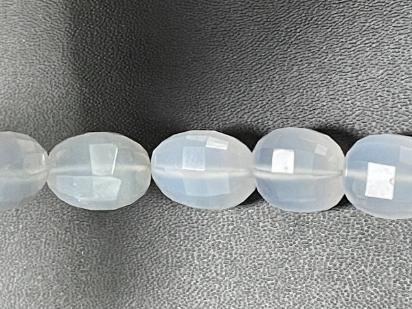 Blue Chalcedony Barrel Faceted