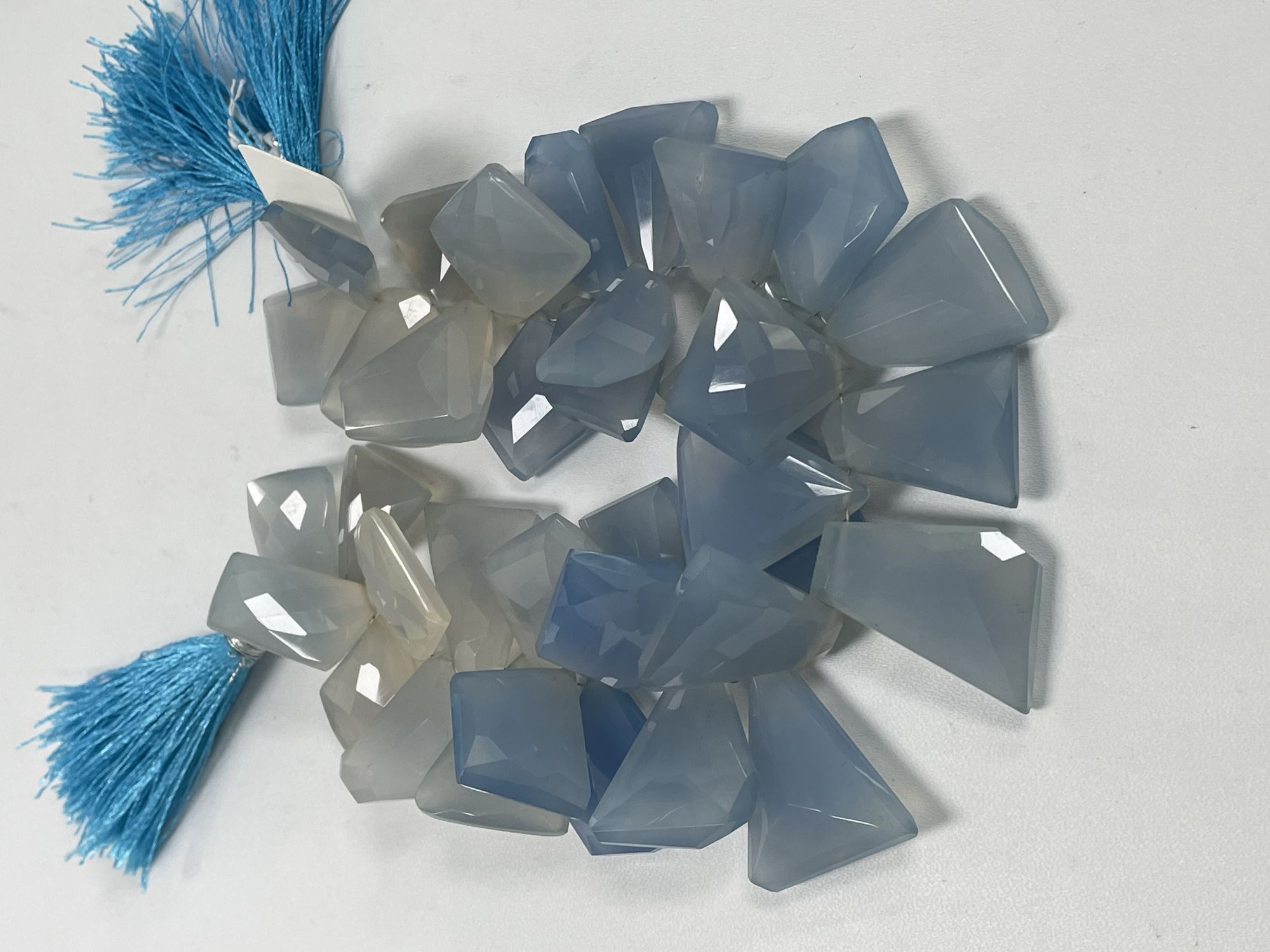 Blue Chalcedony Funky Cut Faceted