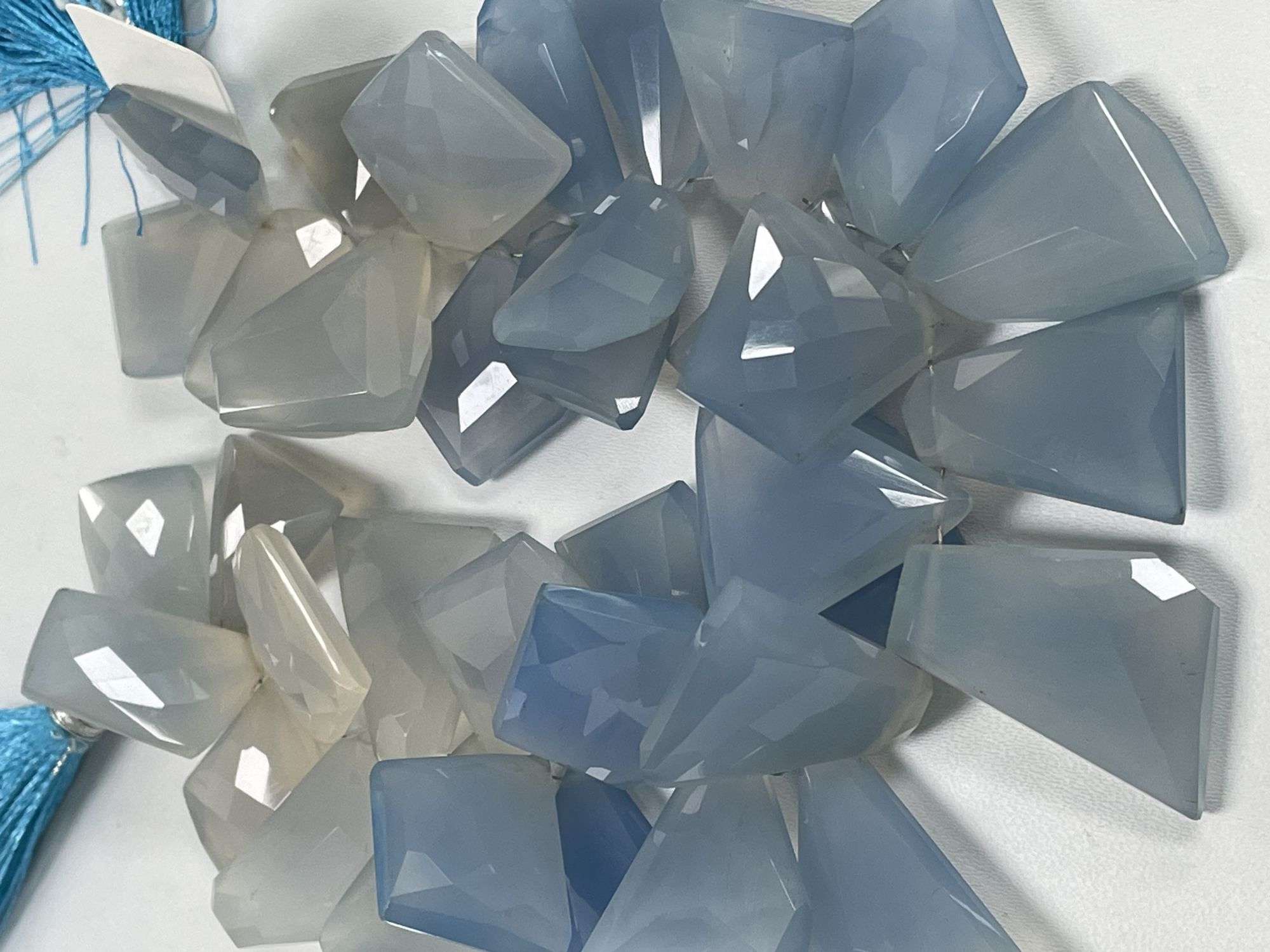 Blue Chalcedony Funky Cut Faceted