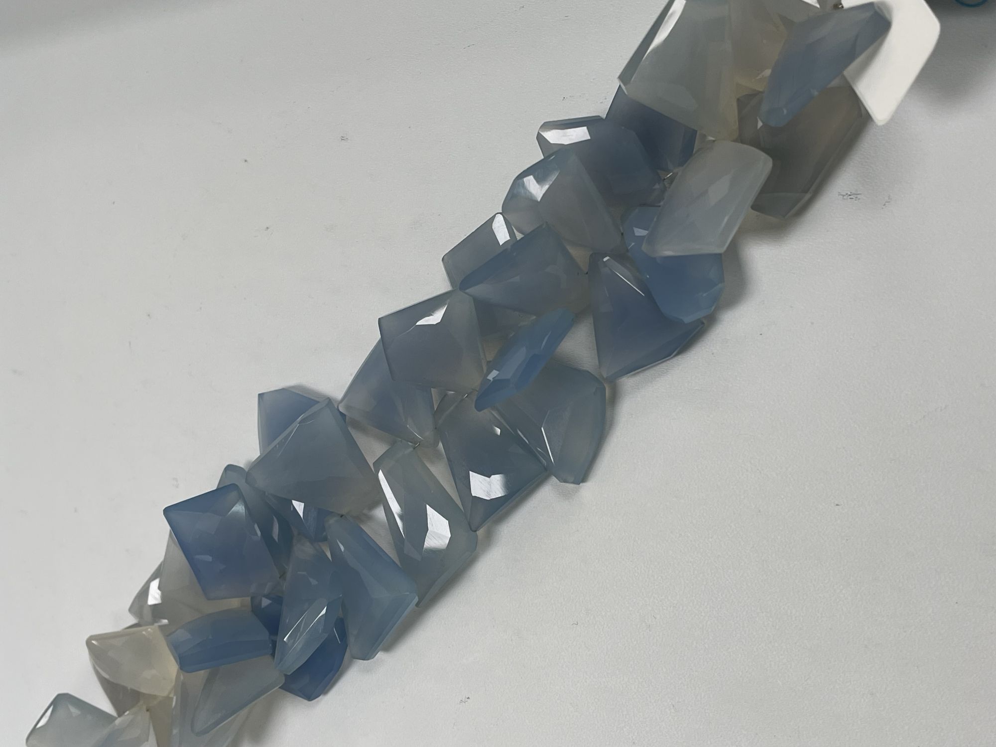 Blue Chalcedony Funky Cut Faceted