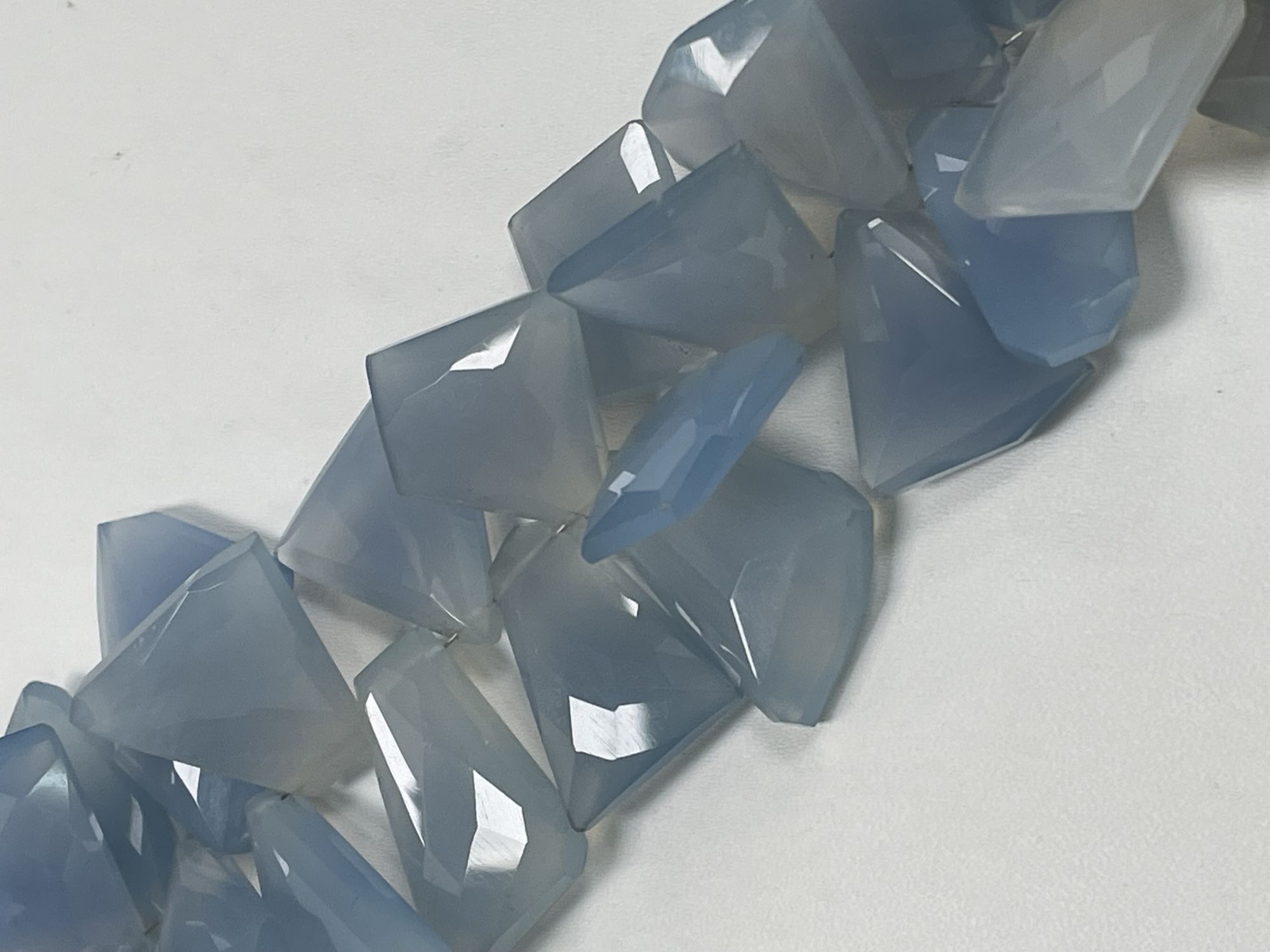 Blue Chalcedony Funky Cut Faceted