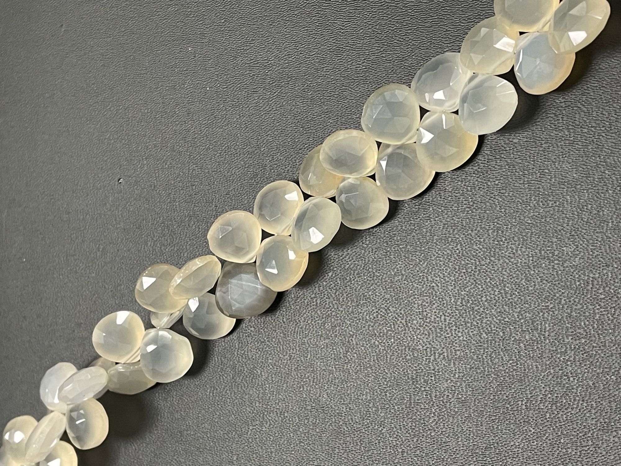 Blue Chalcedony Heart Faceted