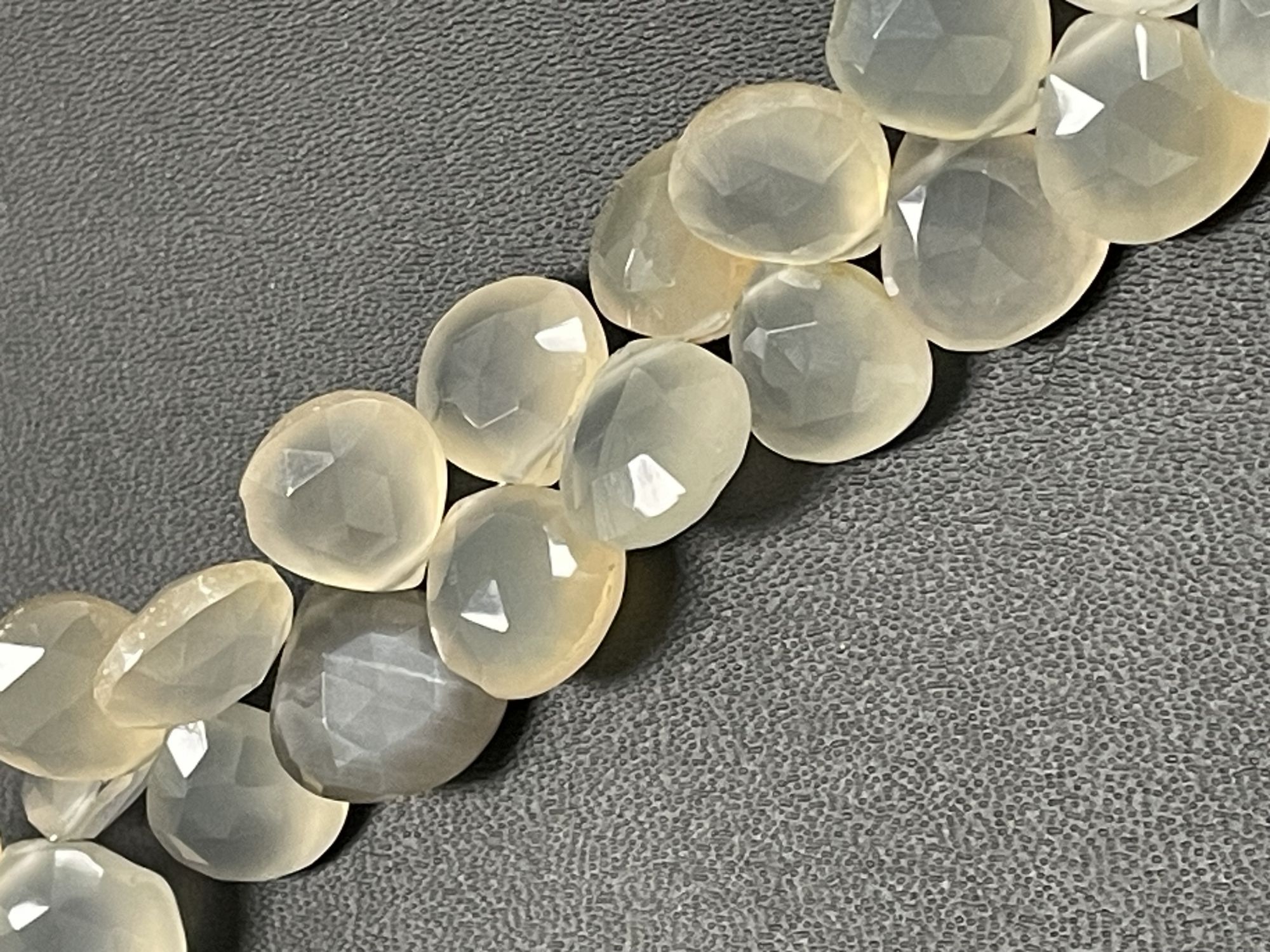 Blue Chalcedony Heart Faceted