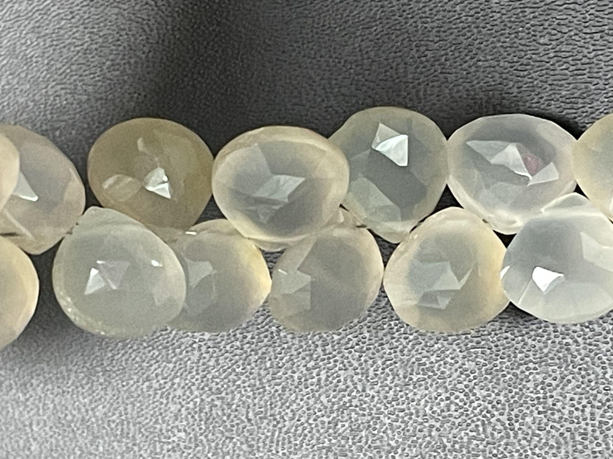 Blue Chalcedony Heart Faceted