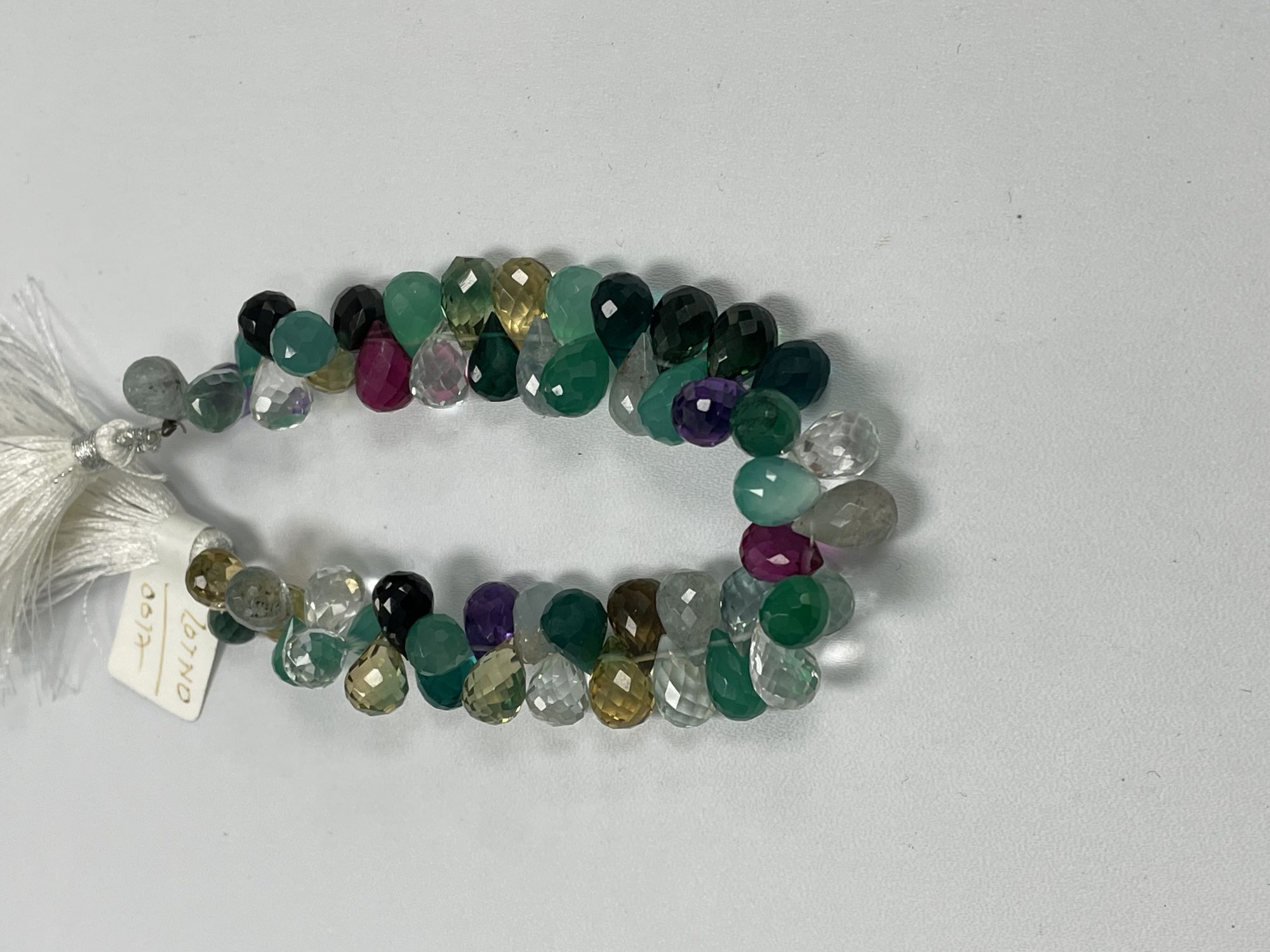 Multi Hydro Quartz Drop Faceted