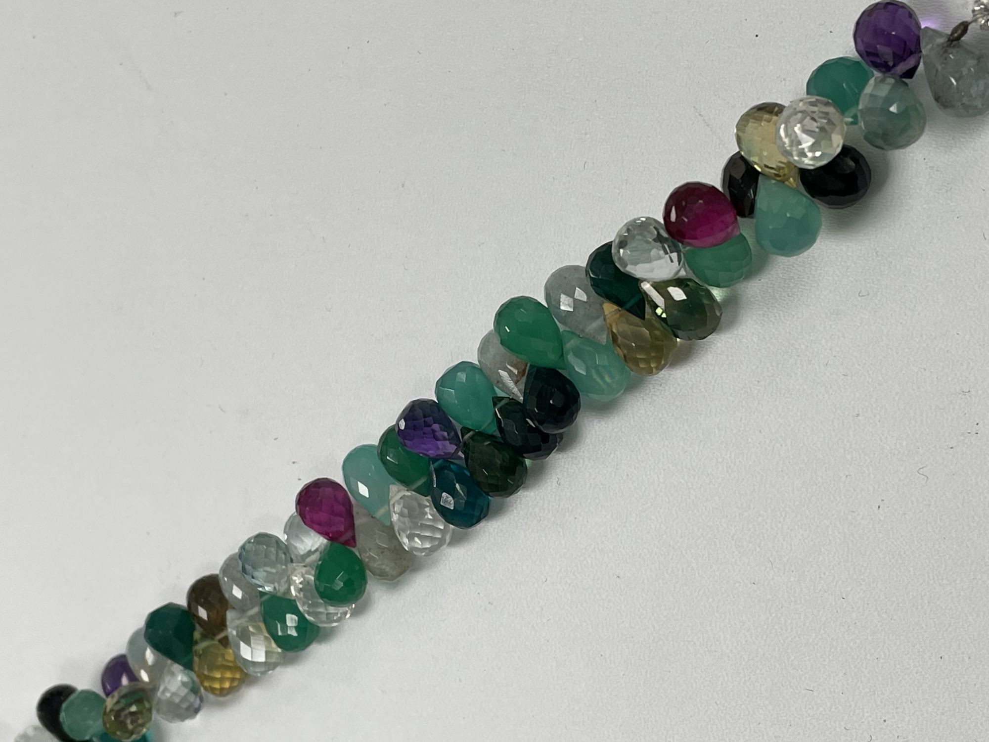 Multi Hydro Quartz Drop Faceted