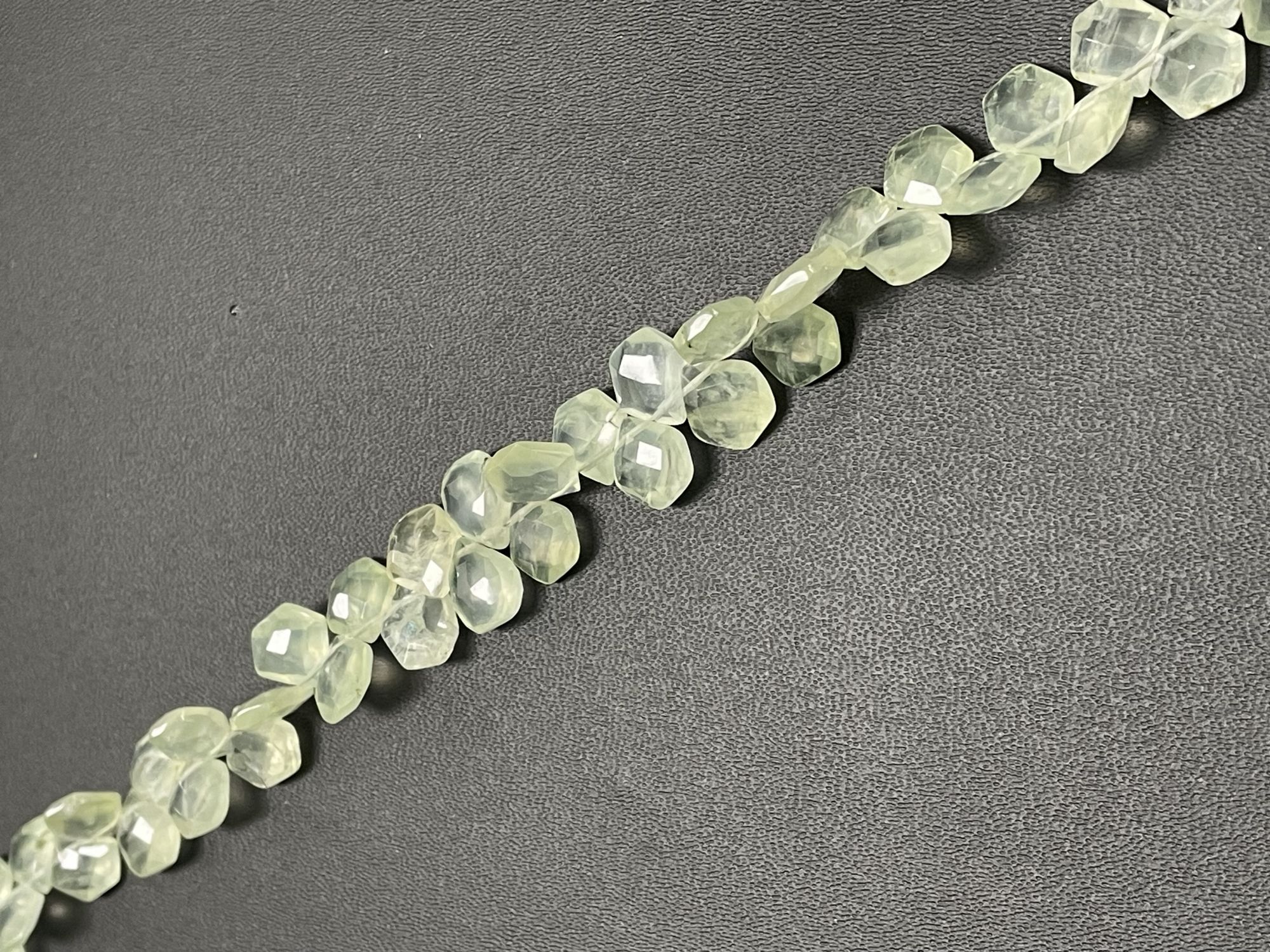 Green Chalcedony Pentagon Faceted