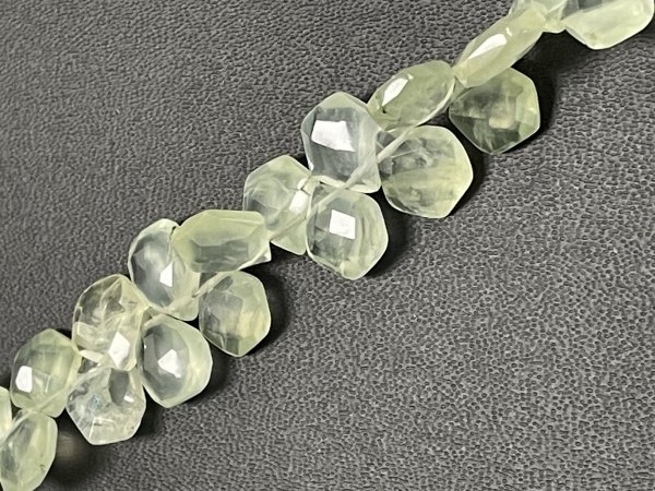 Green Chalcedony Pentagon Faceted