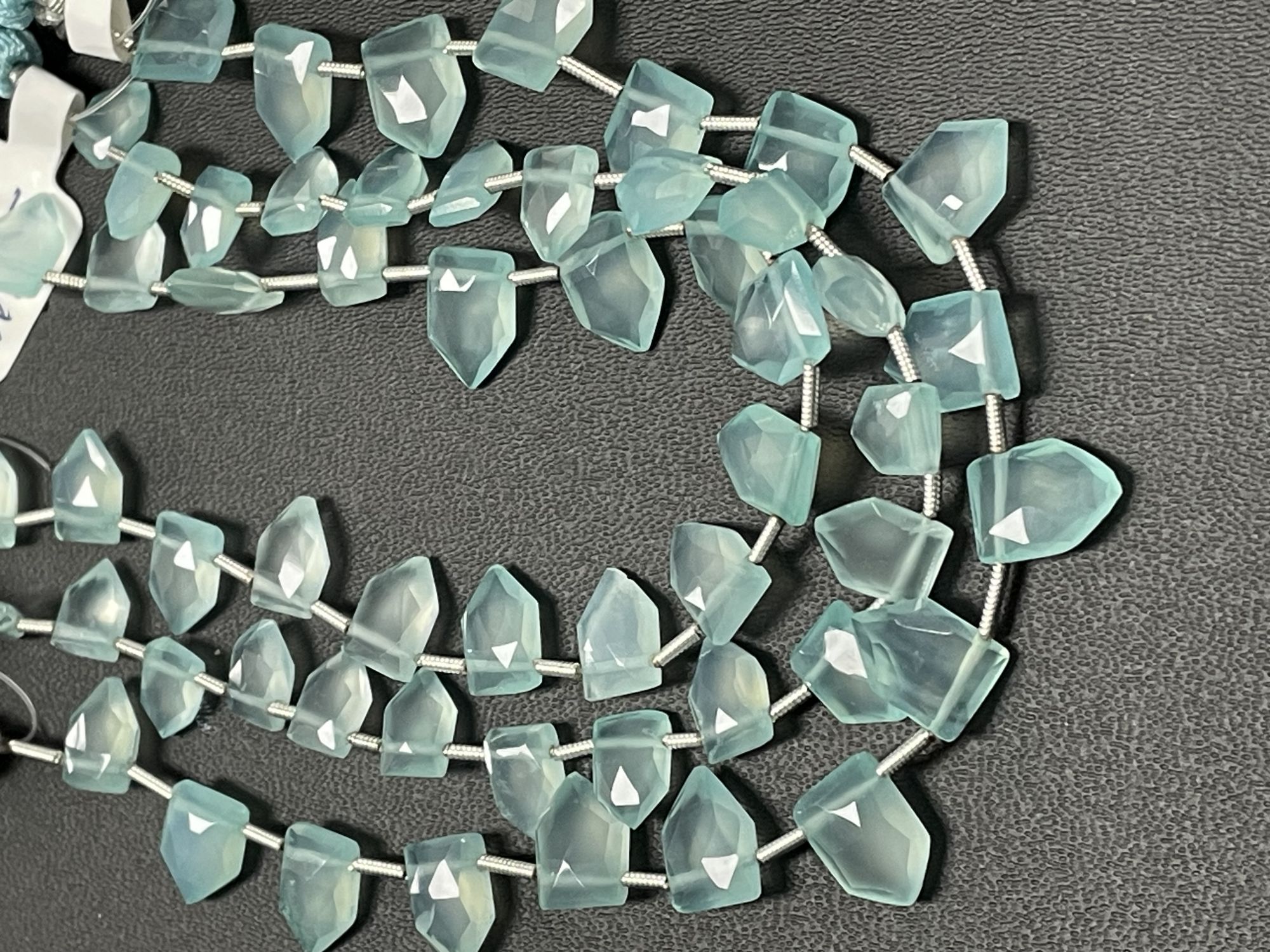 Aqua Chalcedony Fancy Cut Faceted