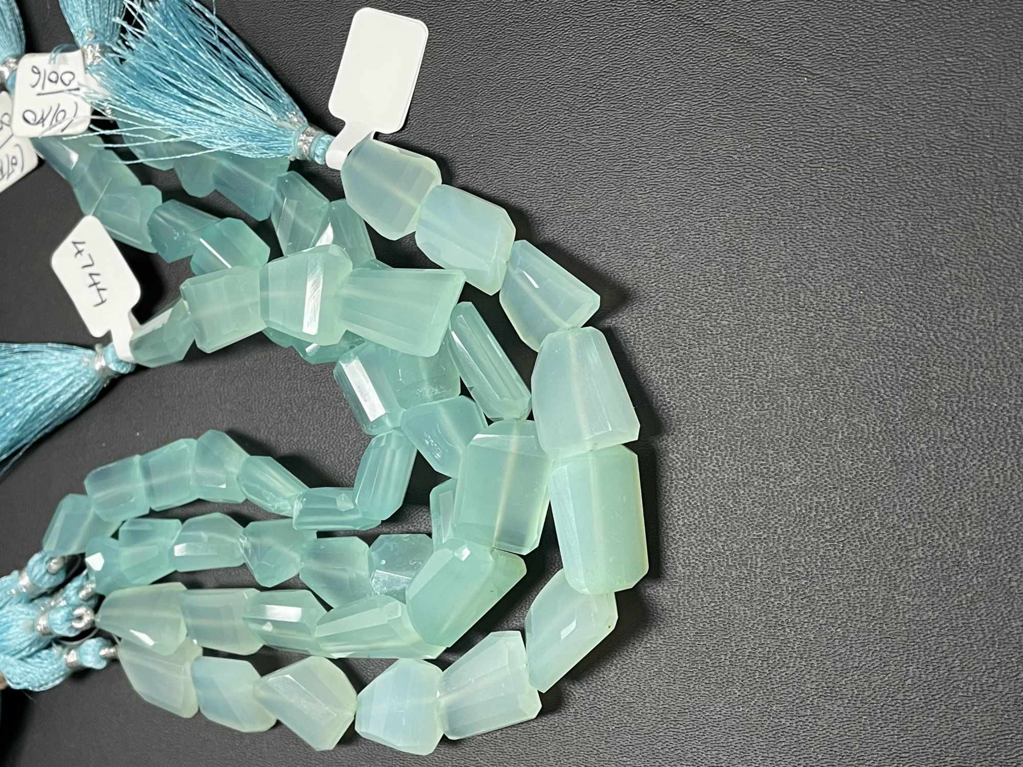 Aqua Chalcedony Nugget Faceted