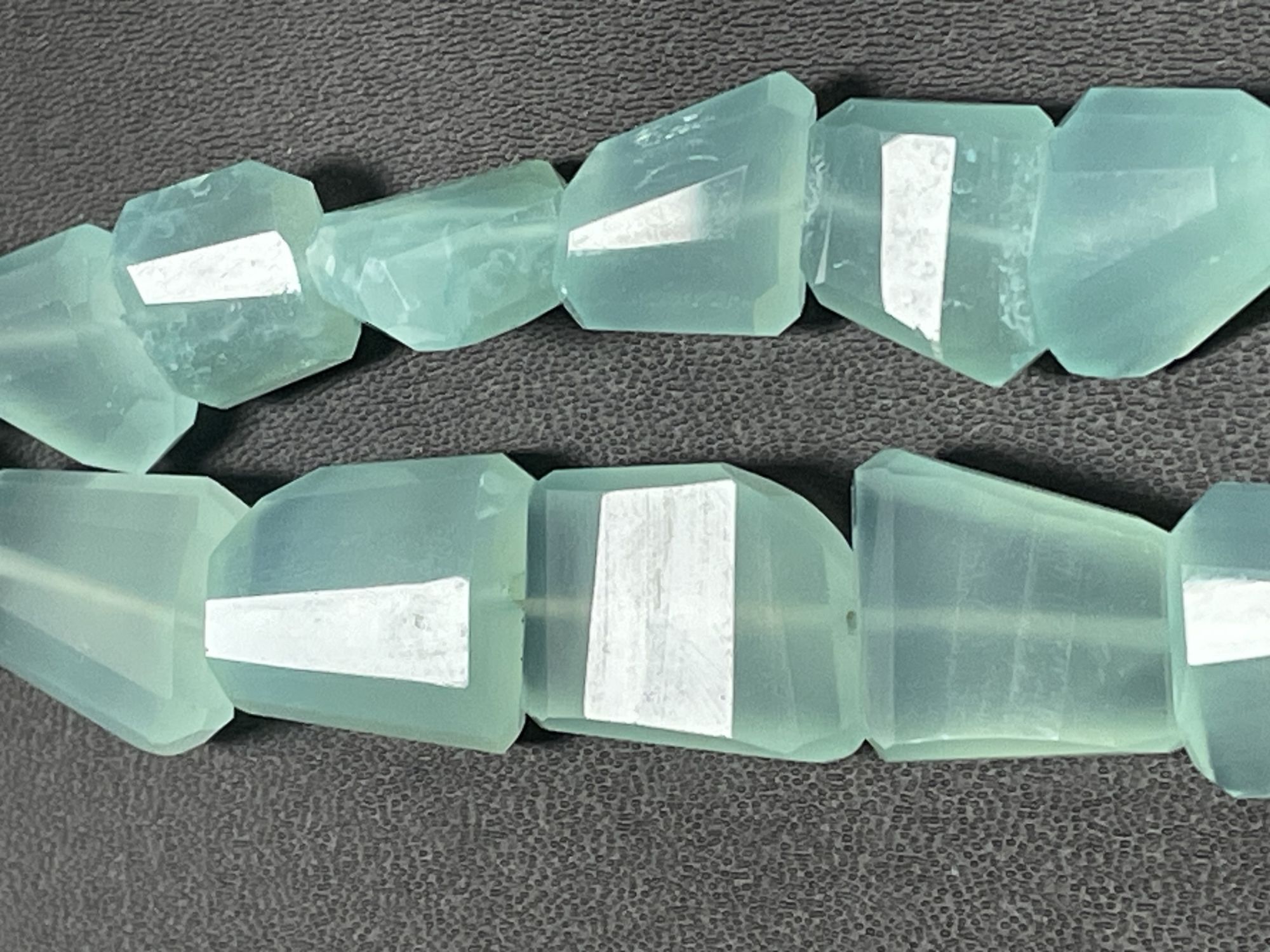 Aqua Chalcedony Nugget Faceted