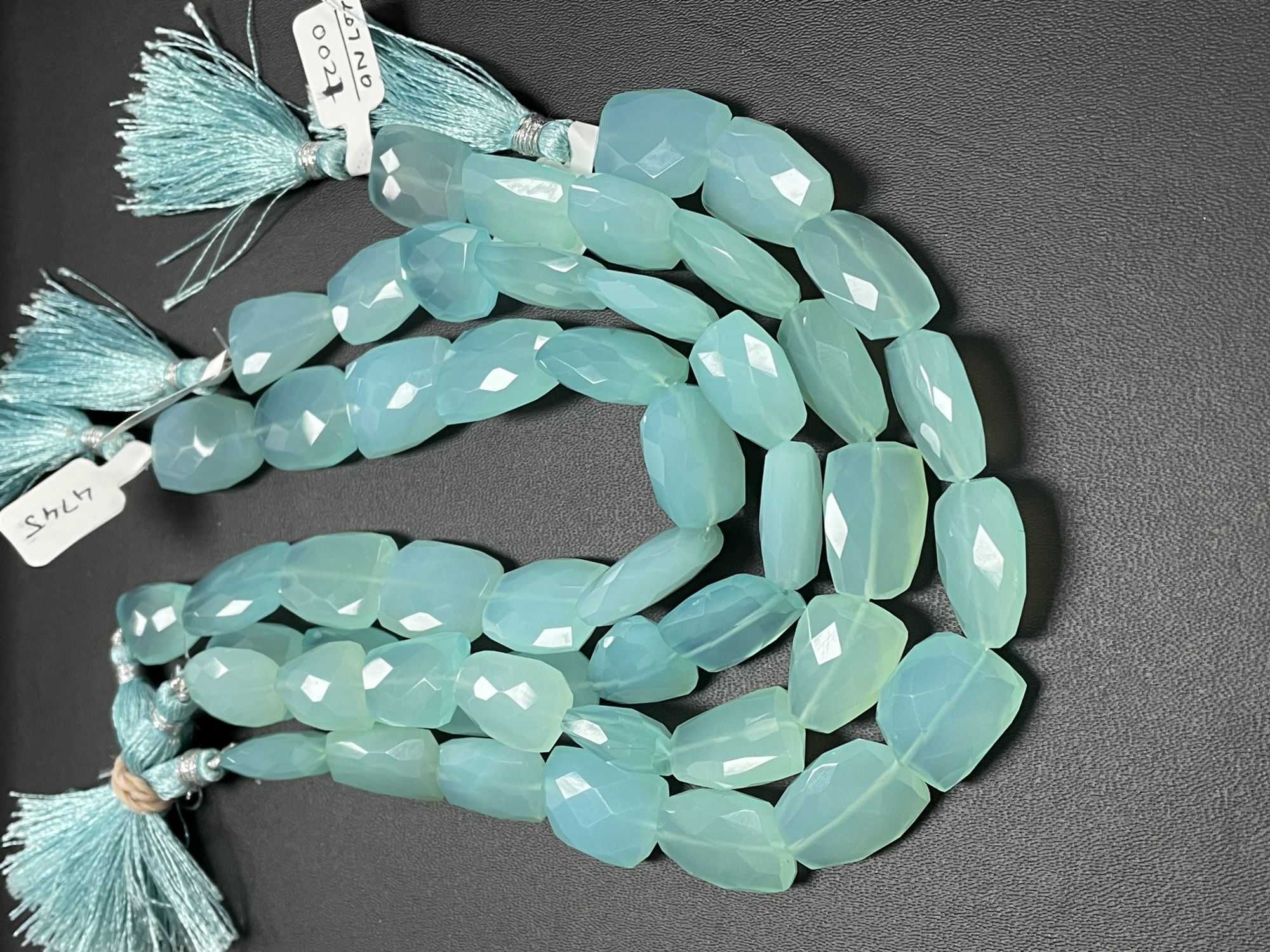 Aqua Chalcedony Nugget Faceted