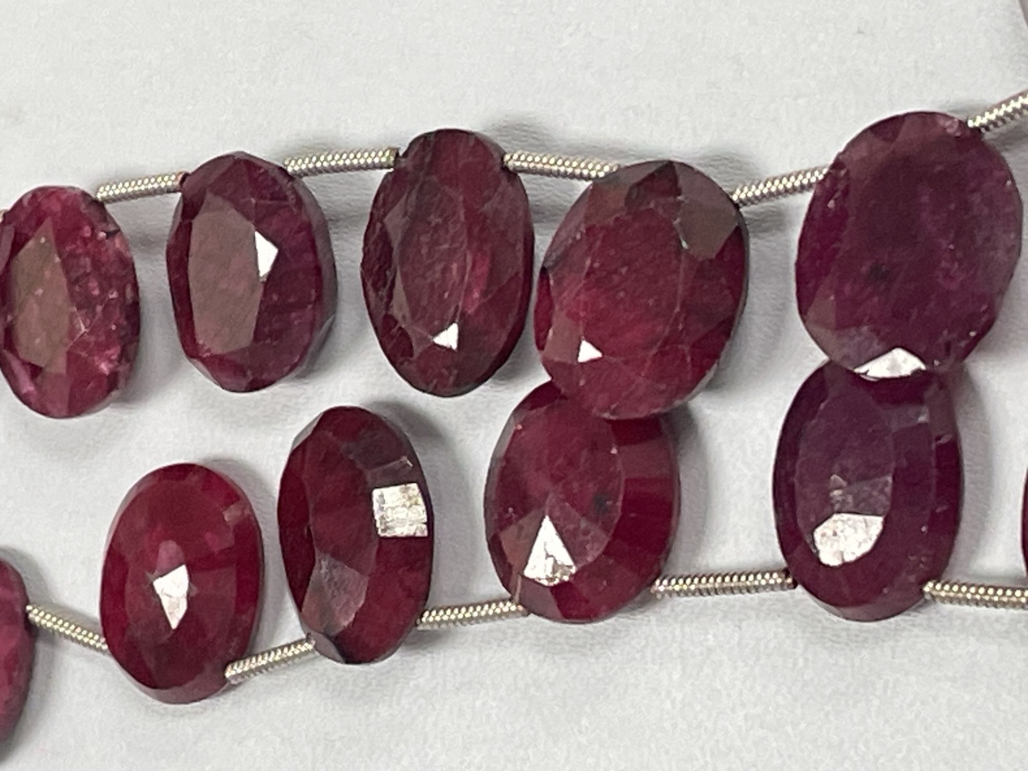 Dyed Ruby Oval Faceted