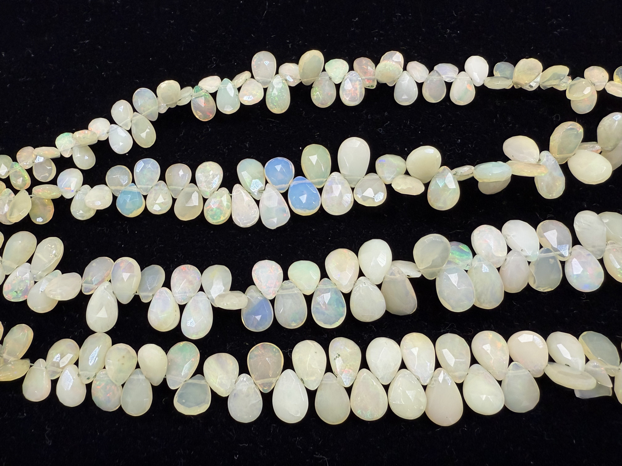 Ethiopian Opal Pears Faceted