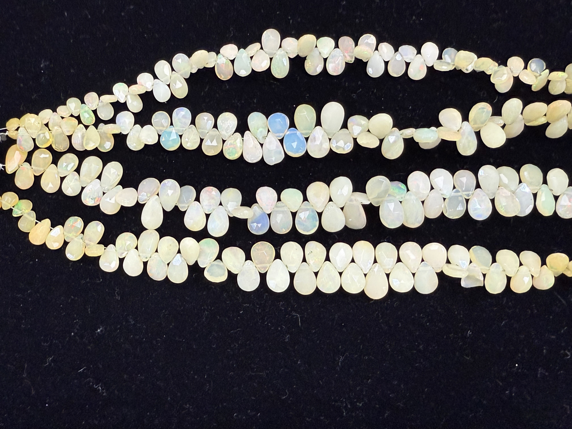 Ethiopian Opal Pears Faceted