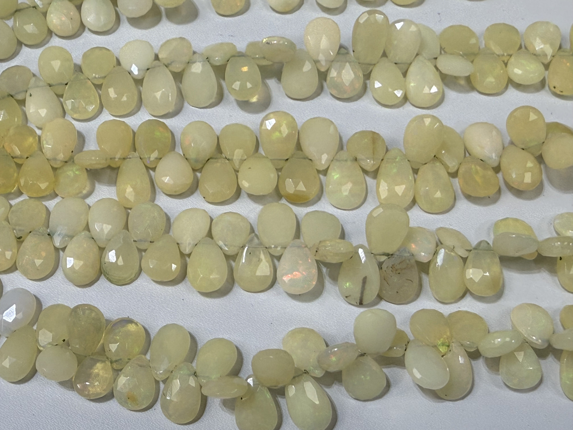 Ethiopian Opal Pears Faceted