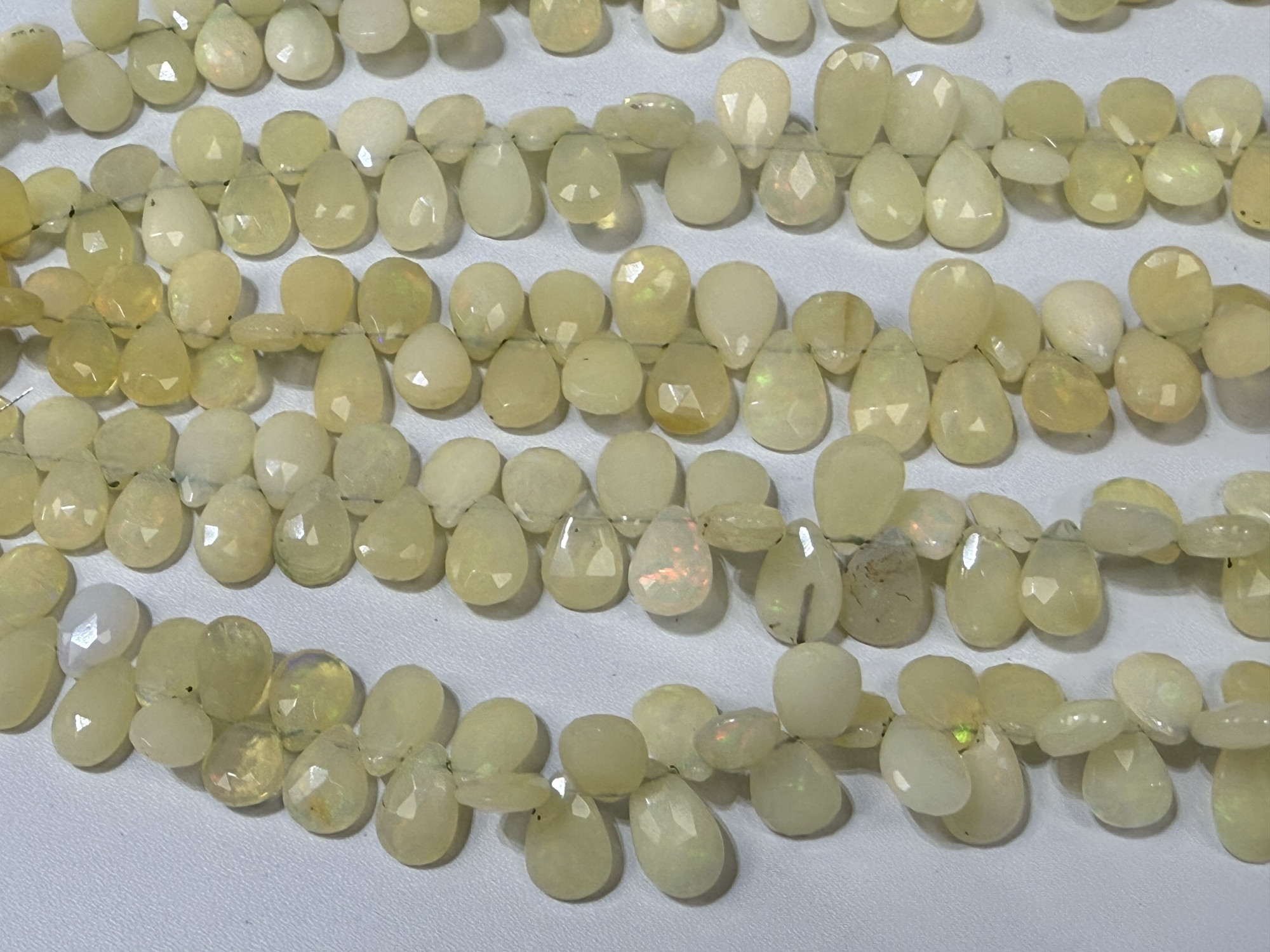 Ethiopian Opal Pears Faceted
