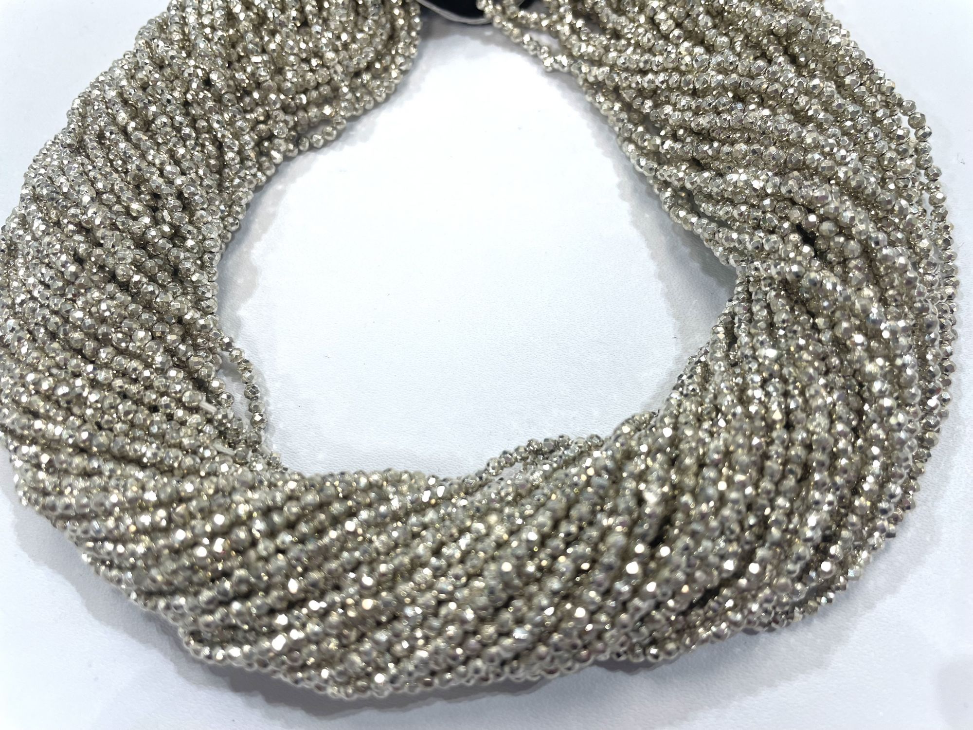 Pyrite Rondelle Faceted