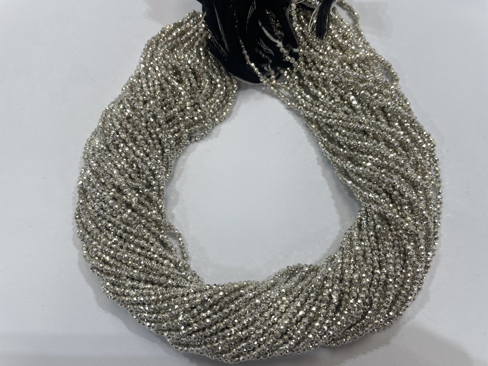 Pyrite Rondelle Faceted