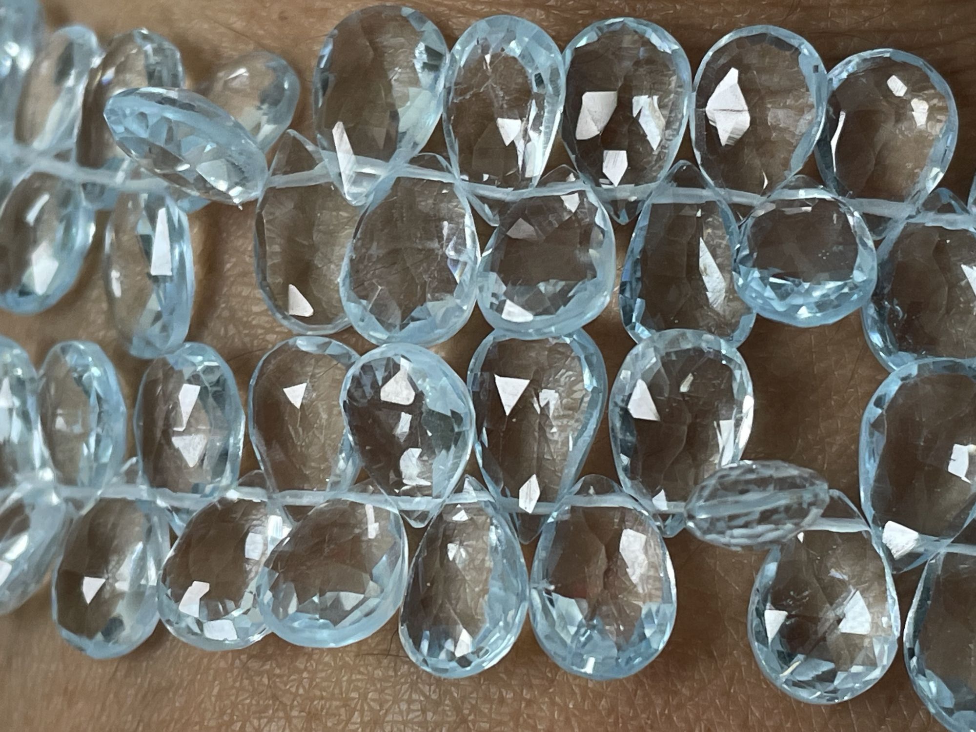 Sky Blue Topaz Pear Faceted