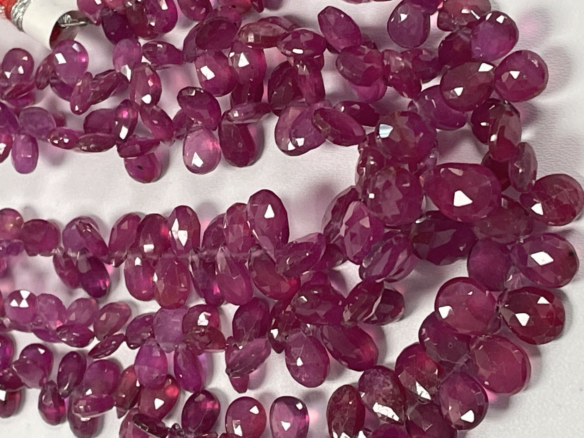 Ruby Pear Faceted