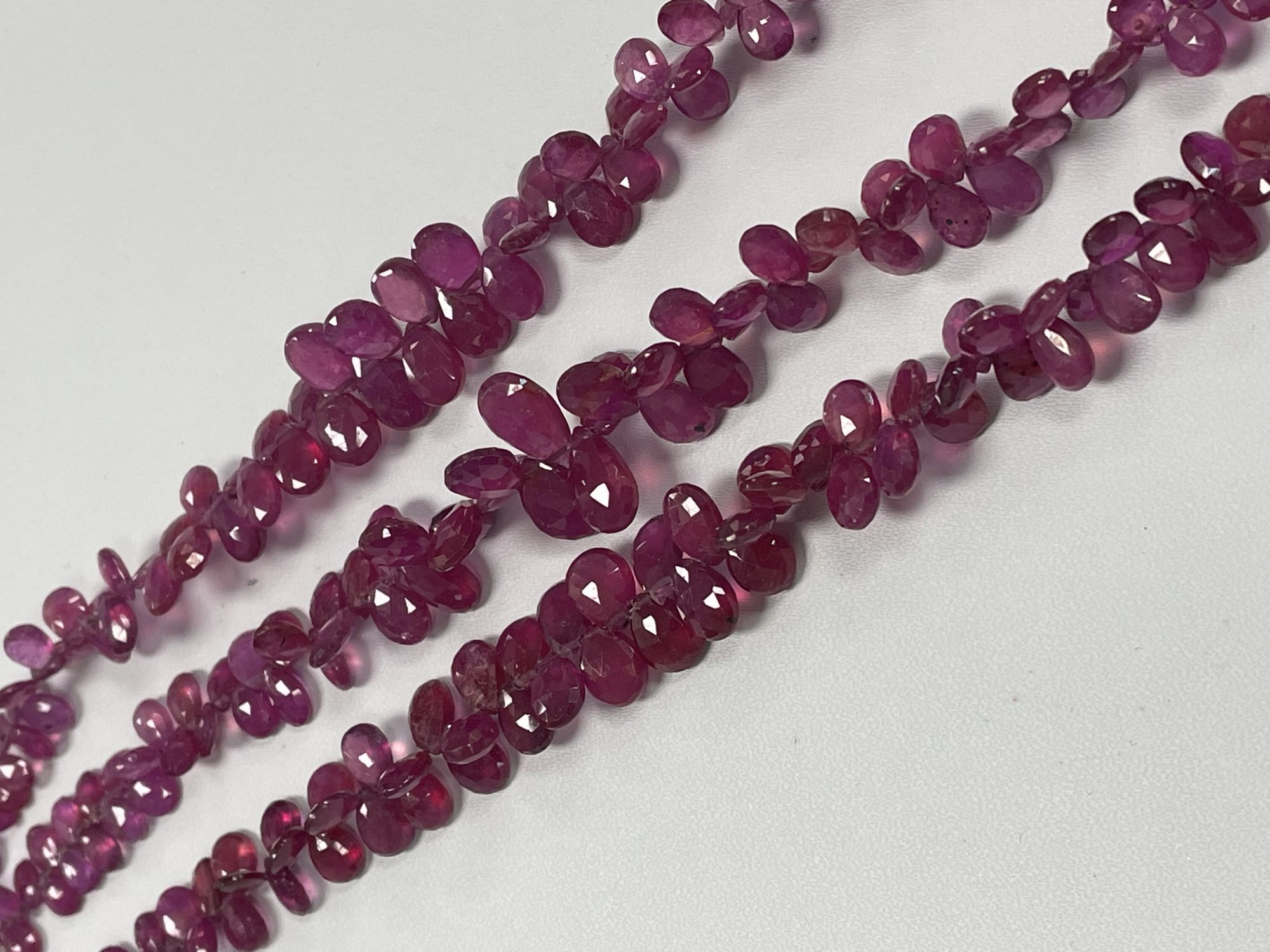 Ruby Pear Faceted
