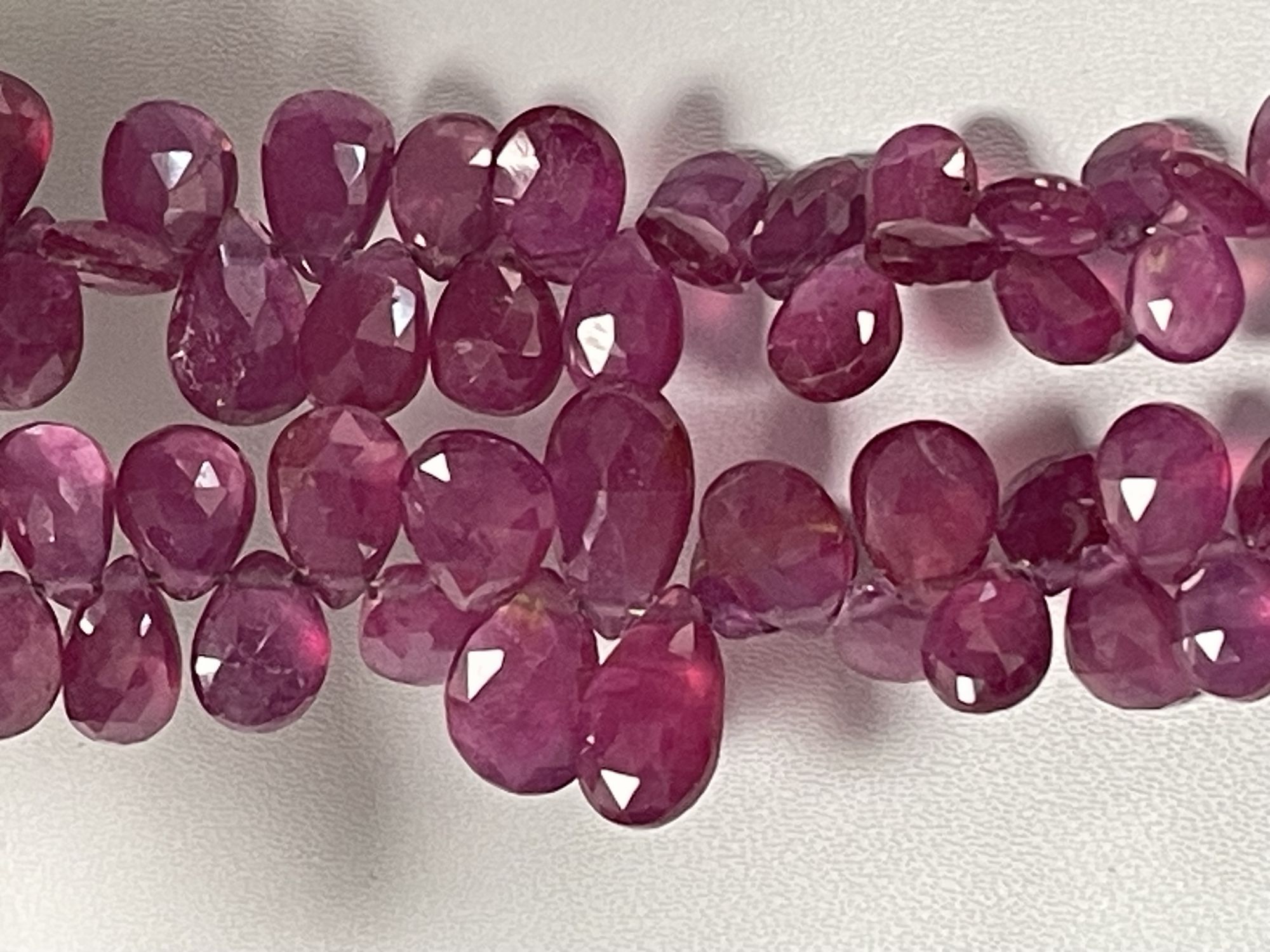 Ruby Pear Faceted