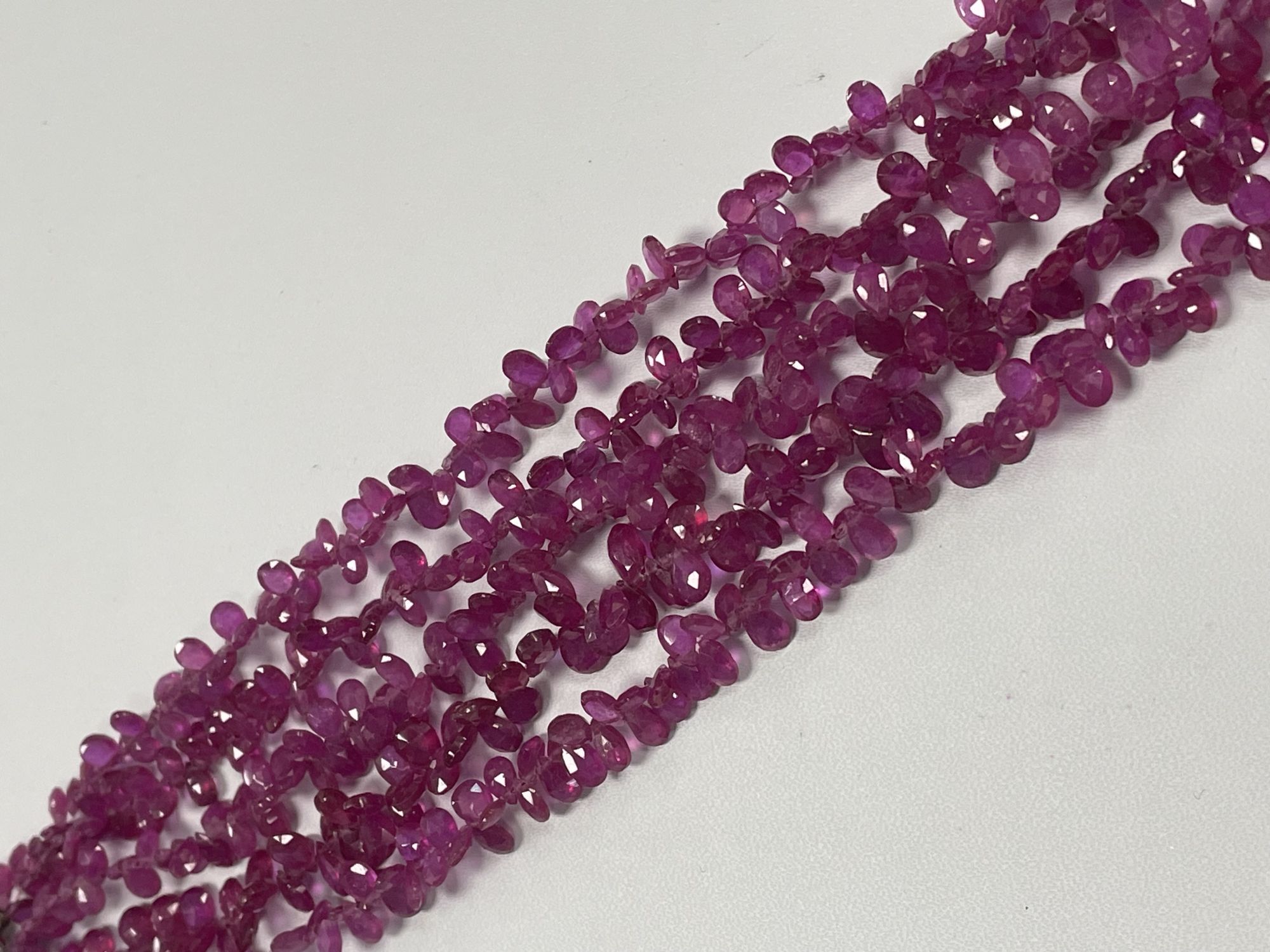 Ruby Pear Faceted