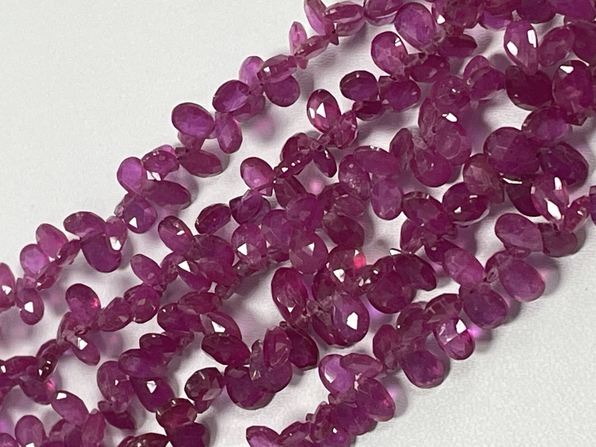 Ruby Pear Faceted